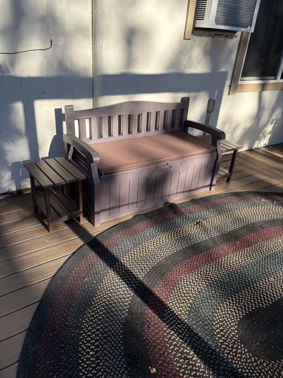Flamaker 80 Gallon Storage Bench with Cushion, Waterproof, All-Weather | Heavy-Duty Deck Box with Seating Bench, Lockable, Hidden Storage for Garden, Patio, Poolside, Indoor, Outdoor customer photo 1