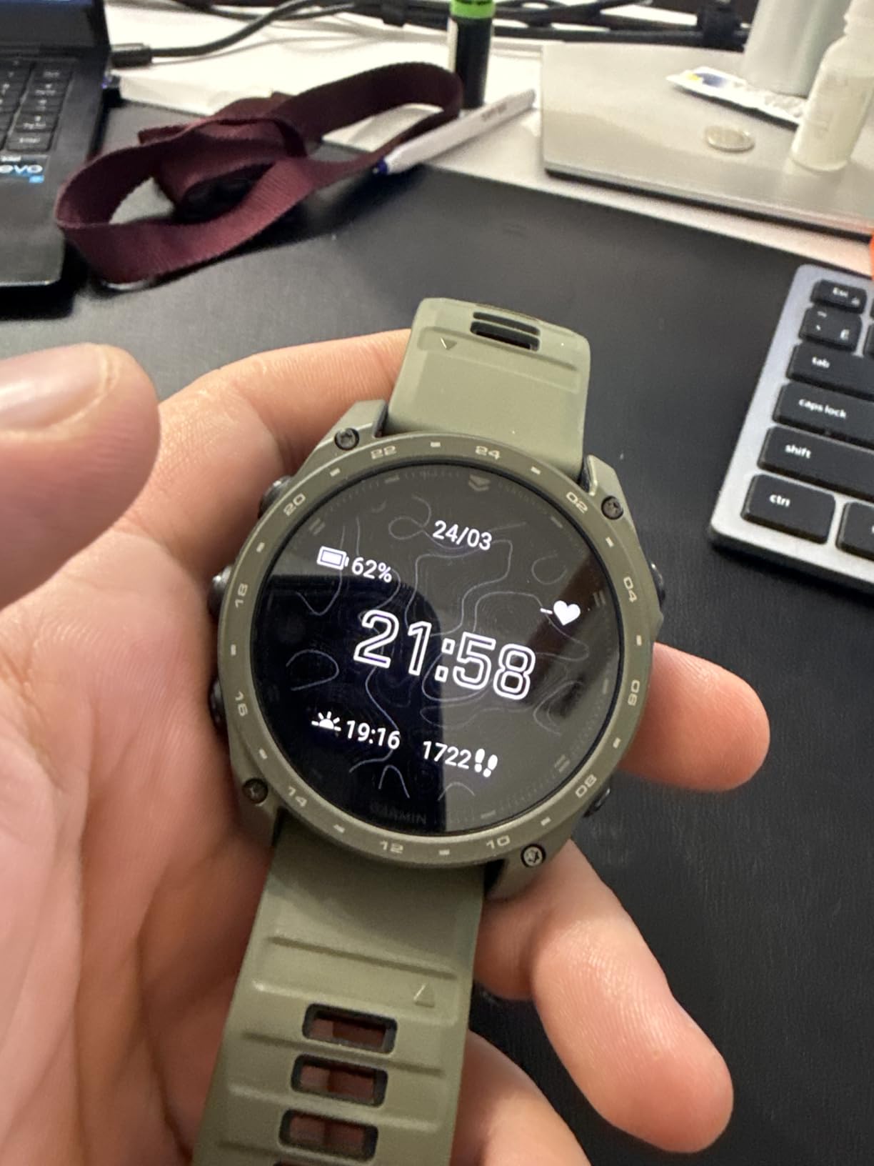 Garmin tactix 8 Tactical GPS Smartwatch, 51mm Olive Drab Cerakote Coating | AMOLED Display, Includes Applied Ballistics Ultralight Solver, Dedicated Tactical Features, Built-In Flashlight customer photo 2