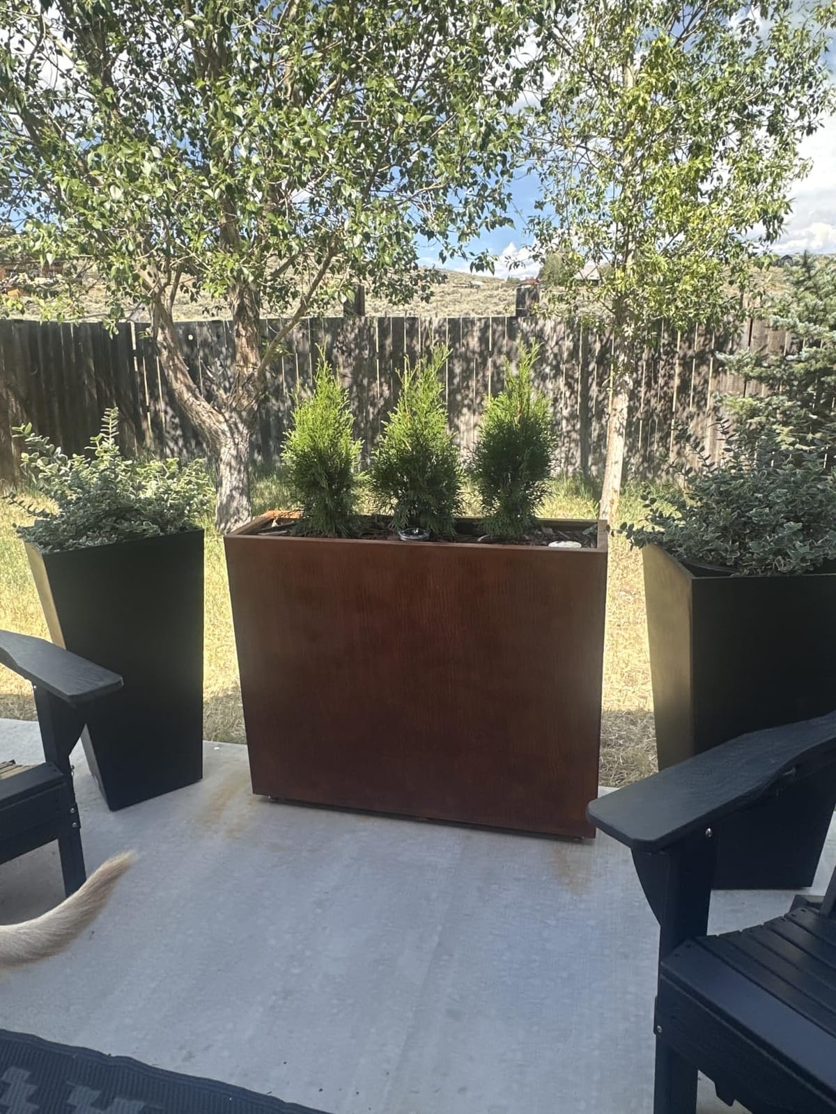 30-inch Tall Metal Planter Box, 36Wx11Dx30H Corten Steel Style Planter | Not Pre-rusted, Easy Assembly, Drainage Hole customer photo 1