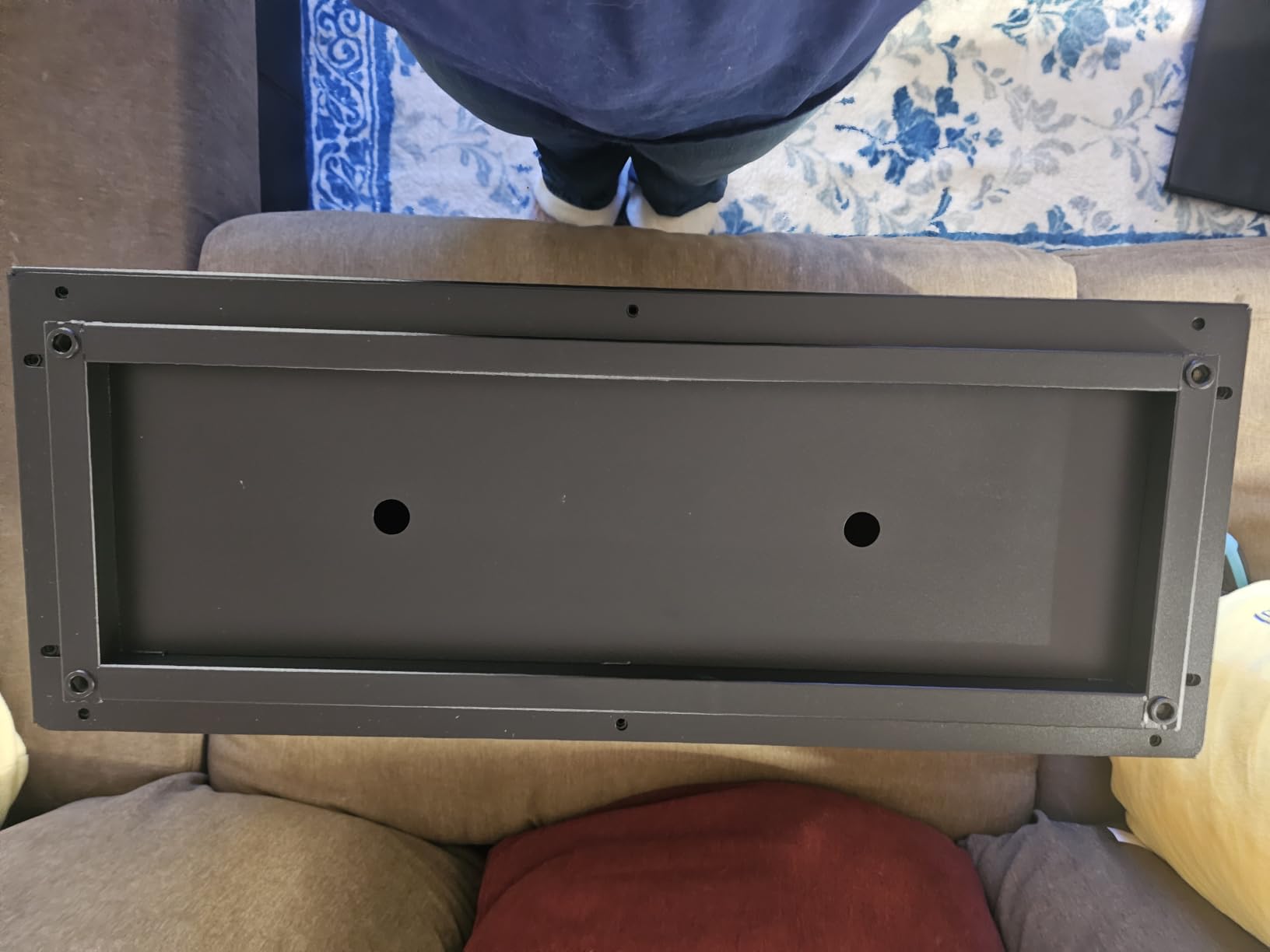 30-inch Tall Metal Planter Box, 36Wx11Dx30H Corten Steel Style Planter | Not Pre-rusted, Easy Assembly, Drainage Hole customer photo 2