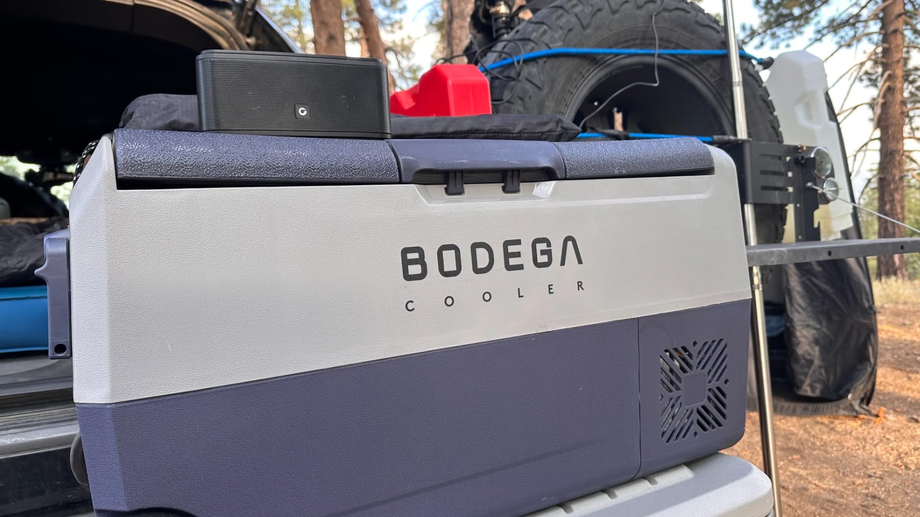 BODEGA 12 volt Car Refrigerator - 16QT Portable, Low Noise, Fast Cooling with LED Display, Multiple Charging Options, Energy-Efficient for Road Trips & Outdoor Adventures customer photo 1