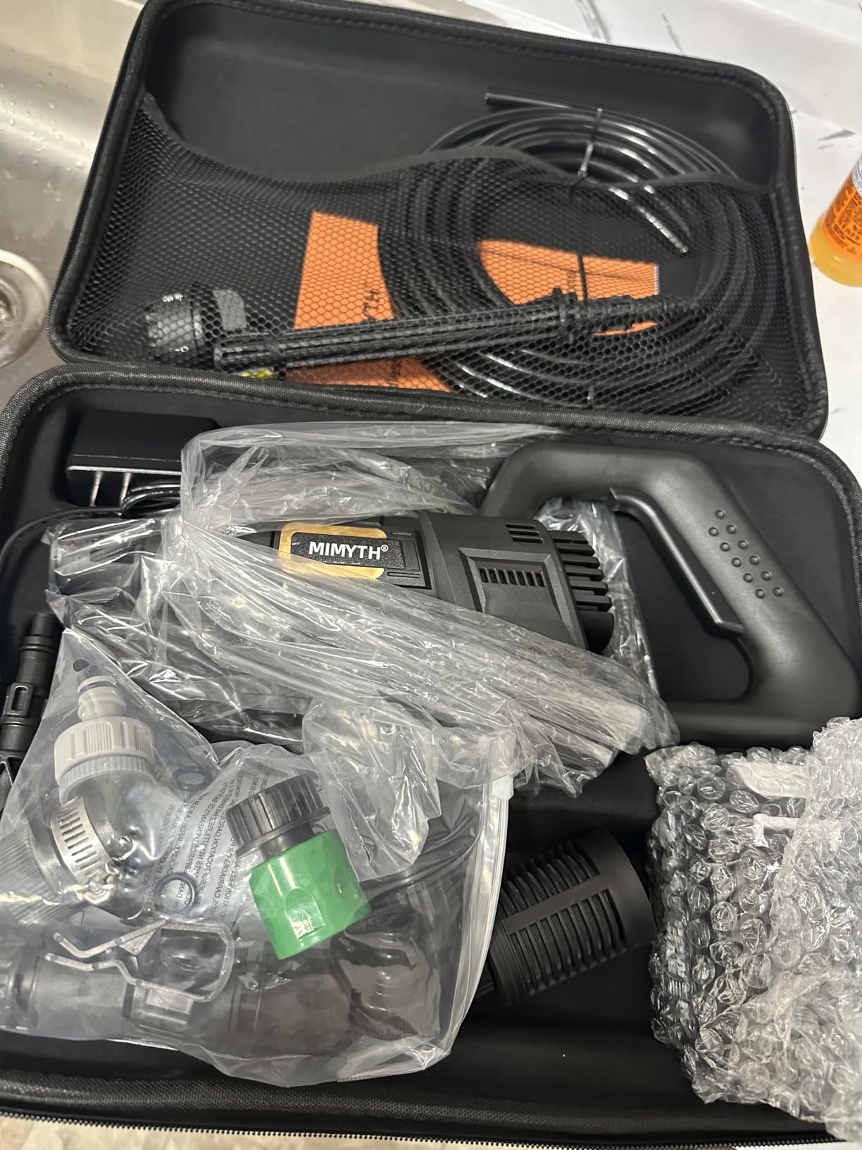 Cordless Pressure Washer Battery Powered; 1650PSI Brushless Power Washer | Brushless Motor; 3 Power Level Adjustable; 6-IN-1 Nozzle; 23FT Elastic Hose; Washer for Car, Home, Patio, Driveway customer photo 2