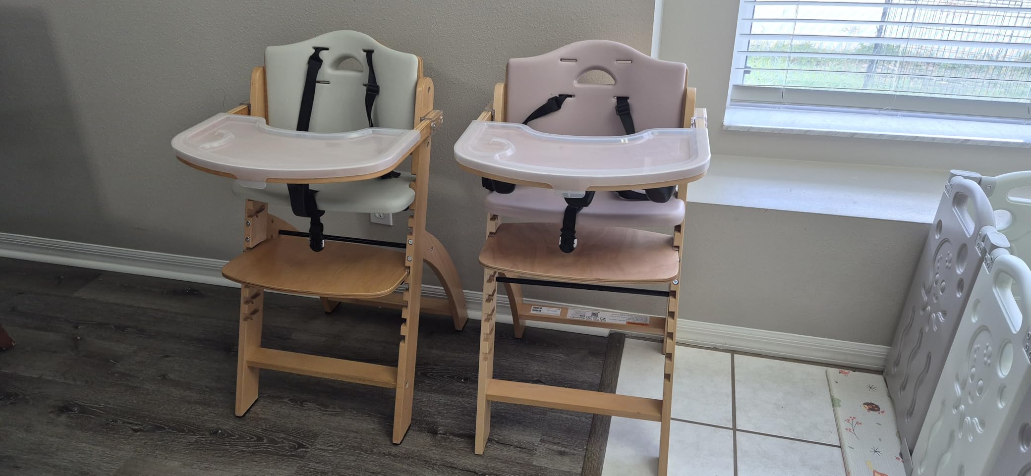 Abiie Beyond Junior Convertible Wooden High Chair with Removable Tray customer photo 1