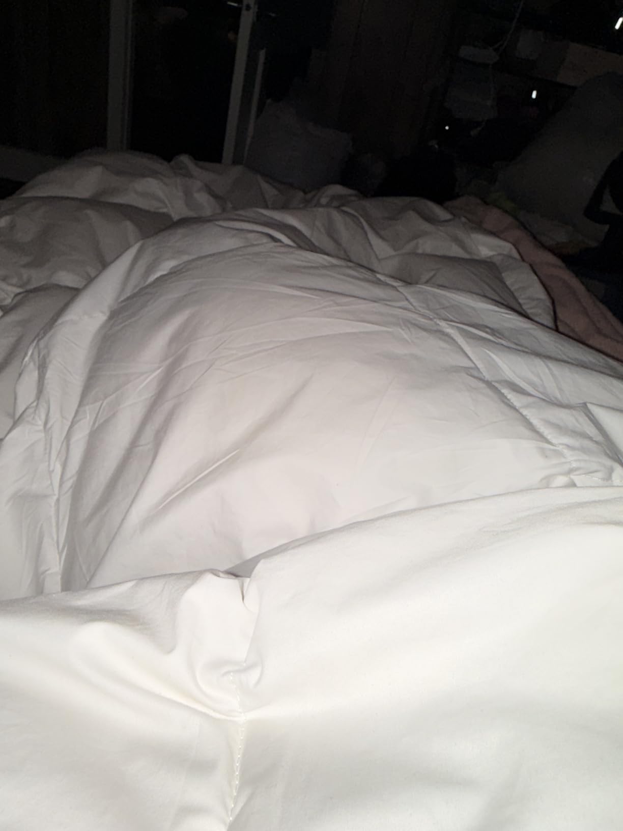 Martha Stewart Luxury White Goose Feathers Down Fiber Comforter Queen Size | Hotel Collection 100% Cotton Cover Comforter, All Season Medium Warmth, Breathable, Hypoallergenic, 90 x 90 Inch customer photo 1