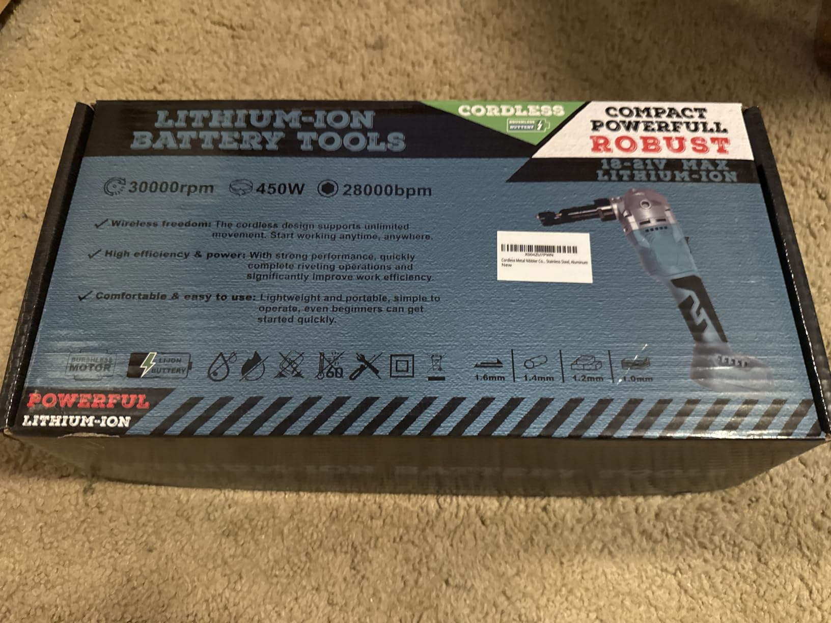 Cordless Metal Nibbler Compatible with Dewalt 20V MAX Battery(No Battery) customer photo 1