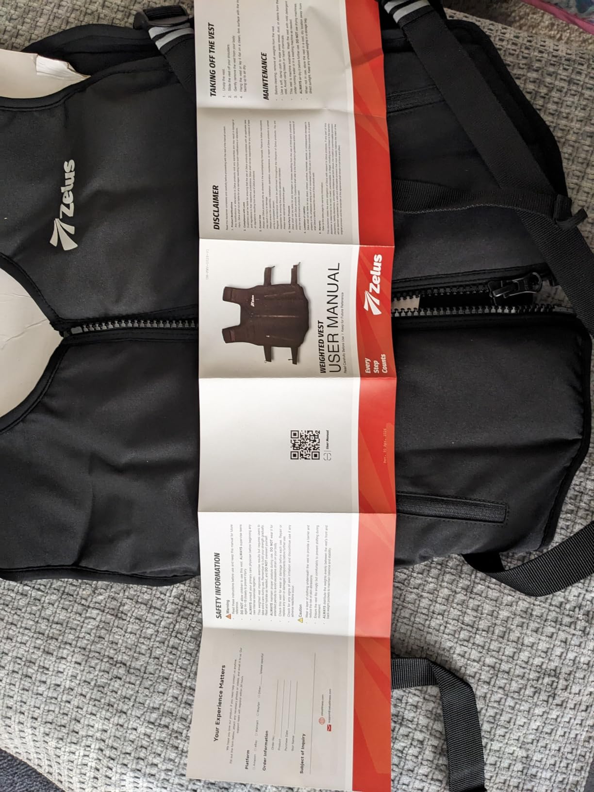 ZELUS Weighted Vest for Men Women, 20 lb/32 lb/40 lb Adjustable Weight Vest customer photo 2
