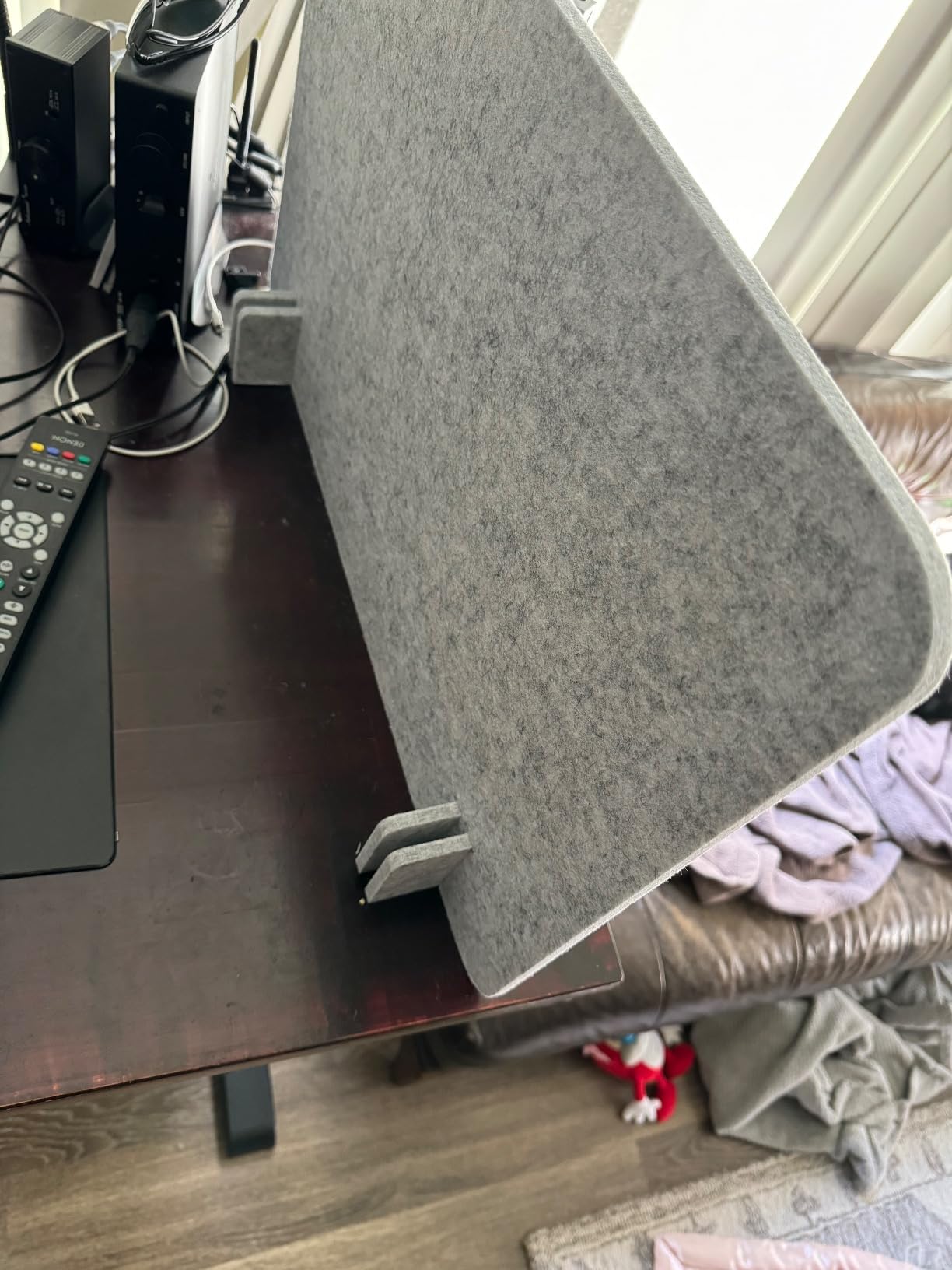 Fabbay 1 Pcs Desk Partition Divider, 16x24in Acoustic, Sliver Gray customer photo 2