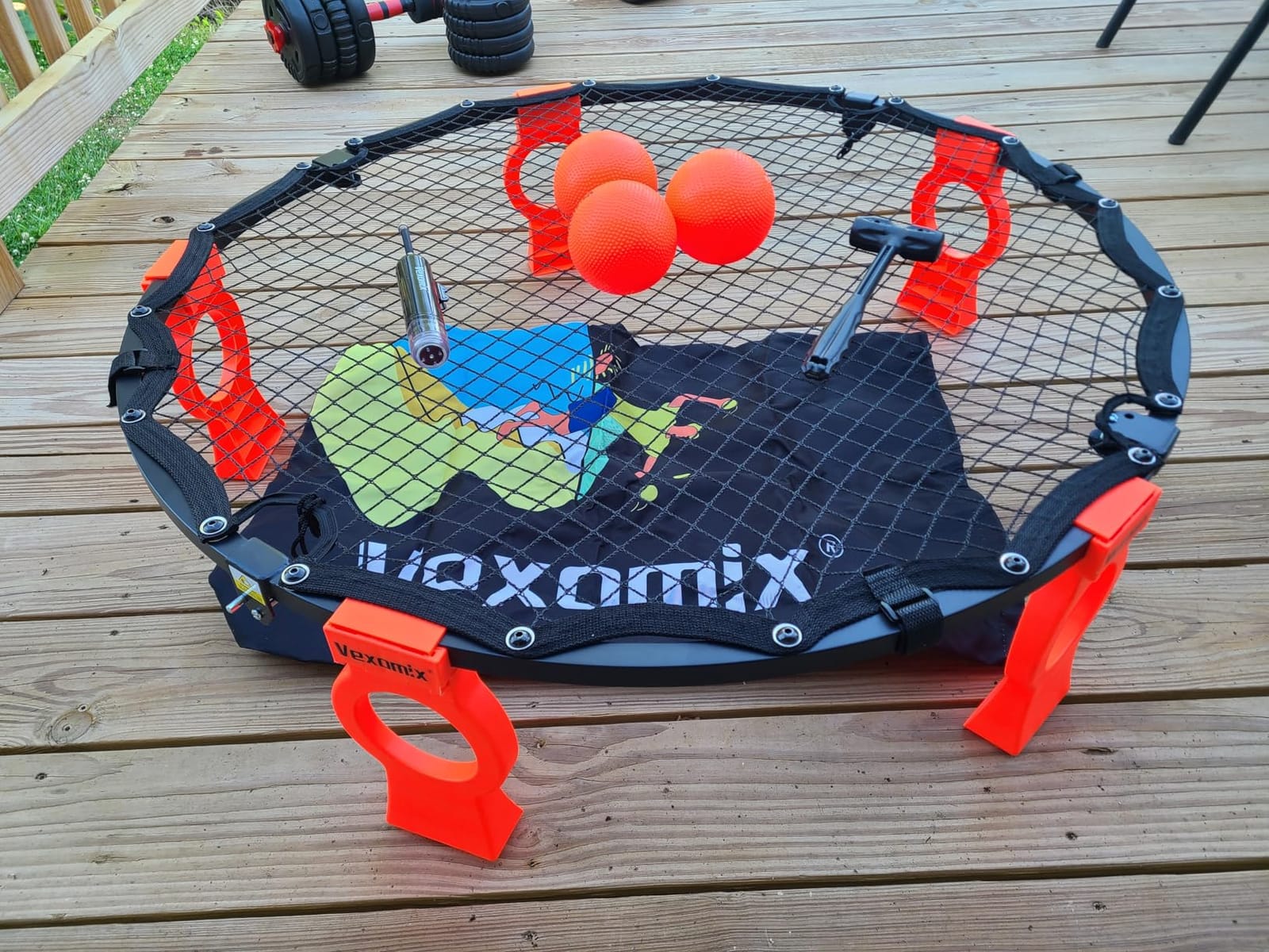 Upgraded Foldable Metal Roundnet Game Set for Outdoor Lawn & Beach customer photo 1