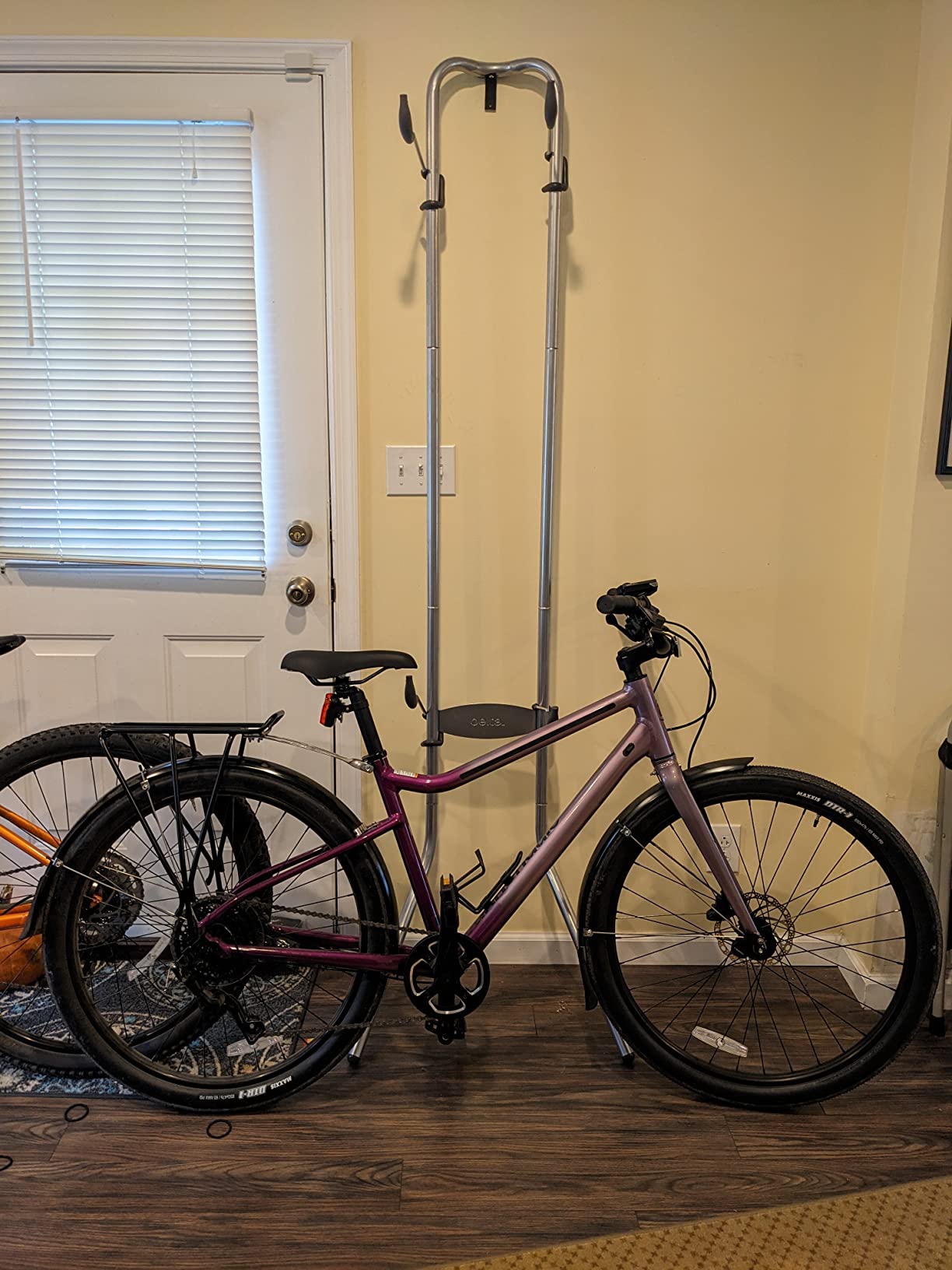 Delta Cycle DeltaGravity Connect 2 Bike Storage Rack - Gravity Fully Adjustable Bike Storage Garage For Road, MTB, and Hybrid Bicycles - Vertical Bike Rack Holds Up To 200 lbs customer photo 1