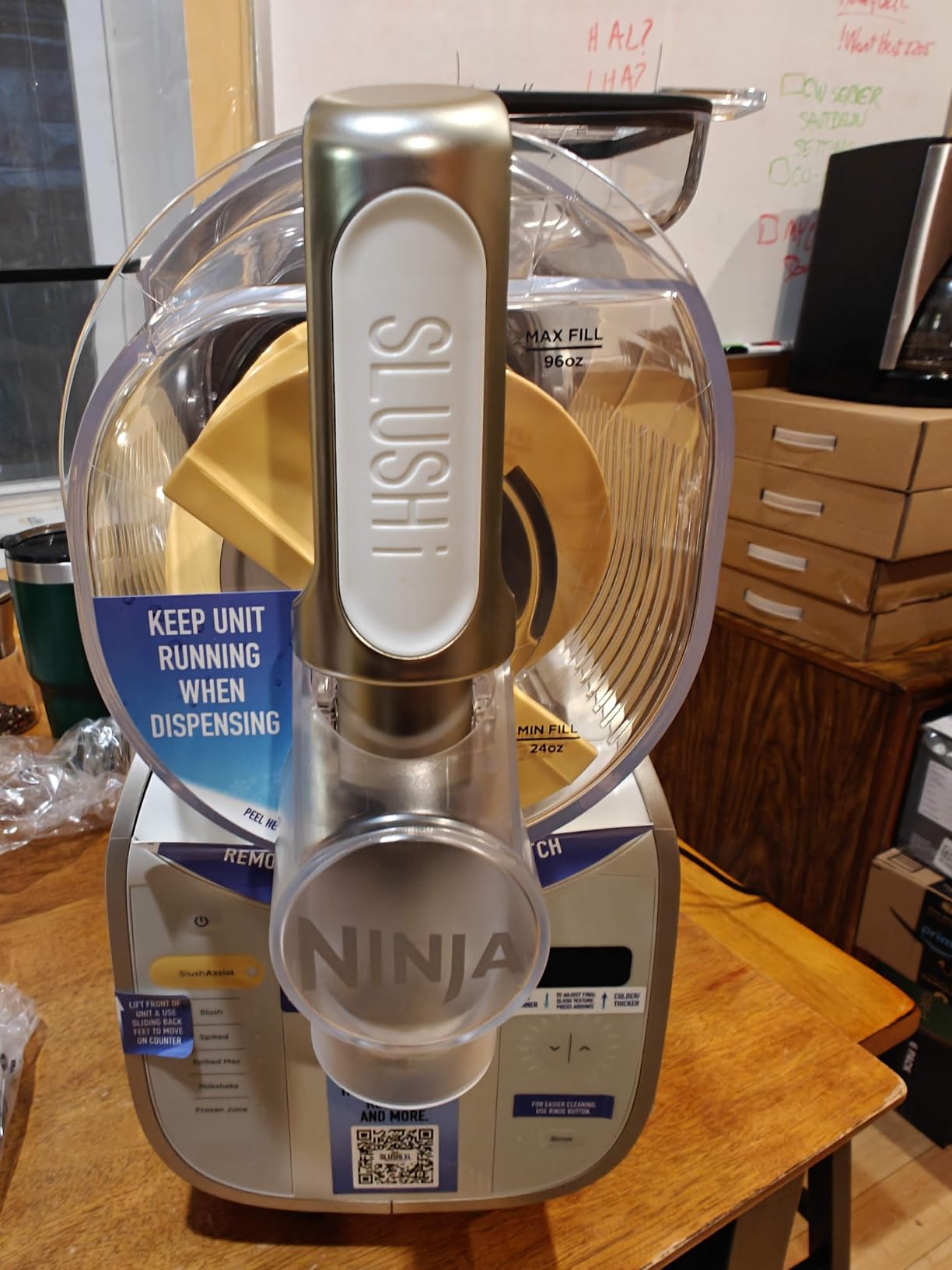 Ninja SLUSHi XL Smart Frozen Drink Maker and SLUSHi Machine, with SlushAssist Technology, 128 Oz Capacity, Sodas, Margaritas, Frappes, Milkshakes and More, Crema, FS601BR customer photo 1