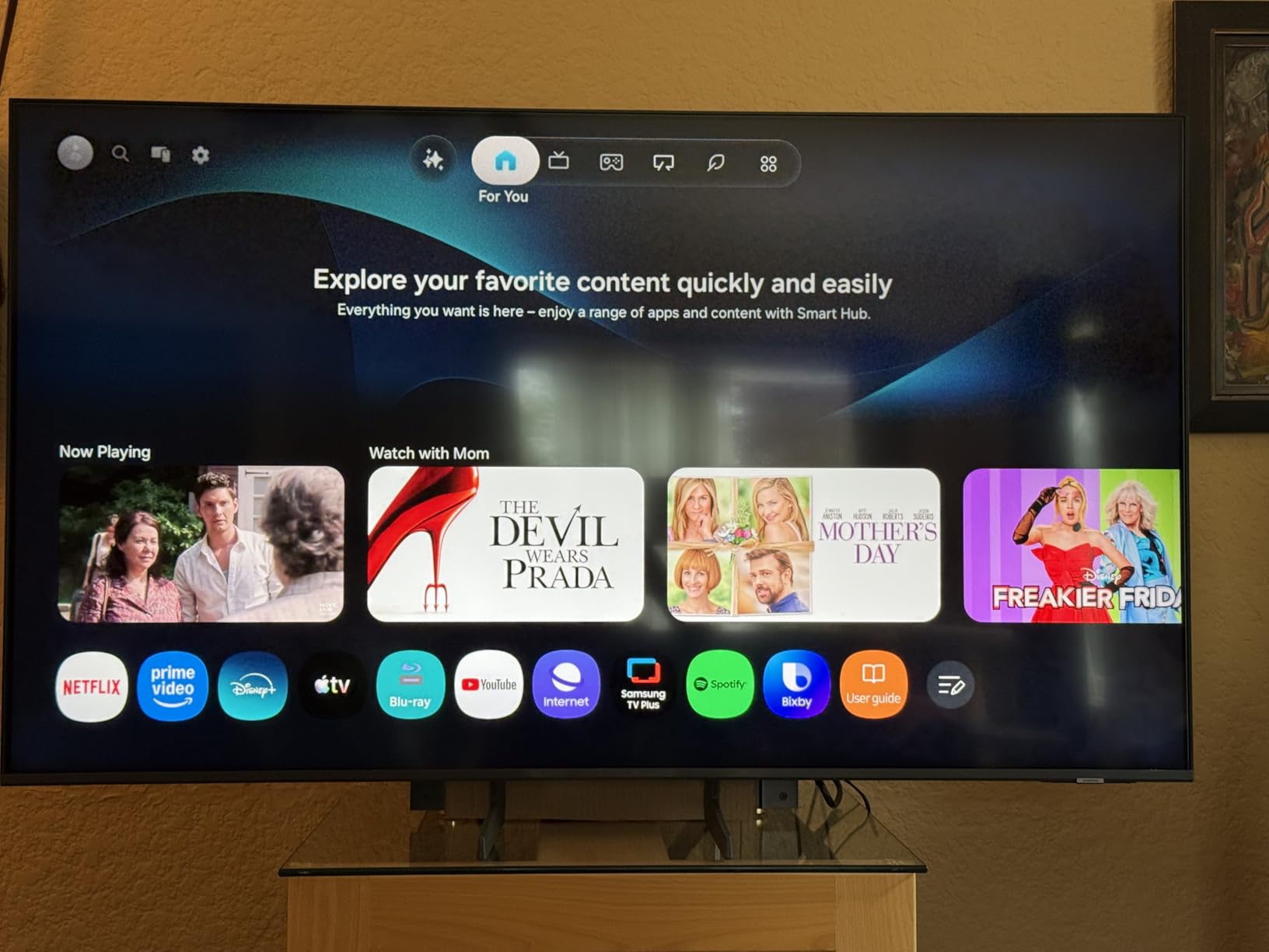 Samsung 55-Inch Class QN70H Series, Neo QLED Mini LED, 4K, Smart TV, 2026 | Samsung Vision AI, Quantum Mini LED, 100% Color Volume with Quantum Dot, NQ4 AI Processor, 4K Upscaling, Alexa Built-in customer photo 2