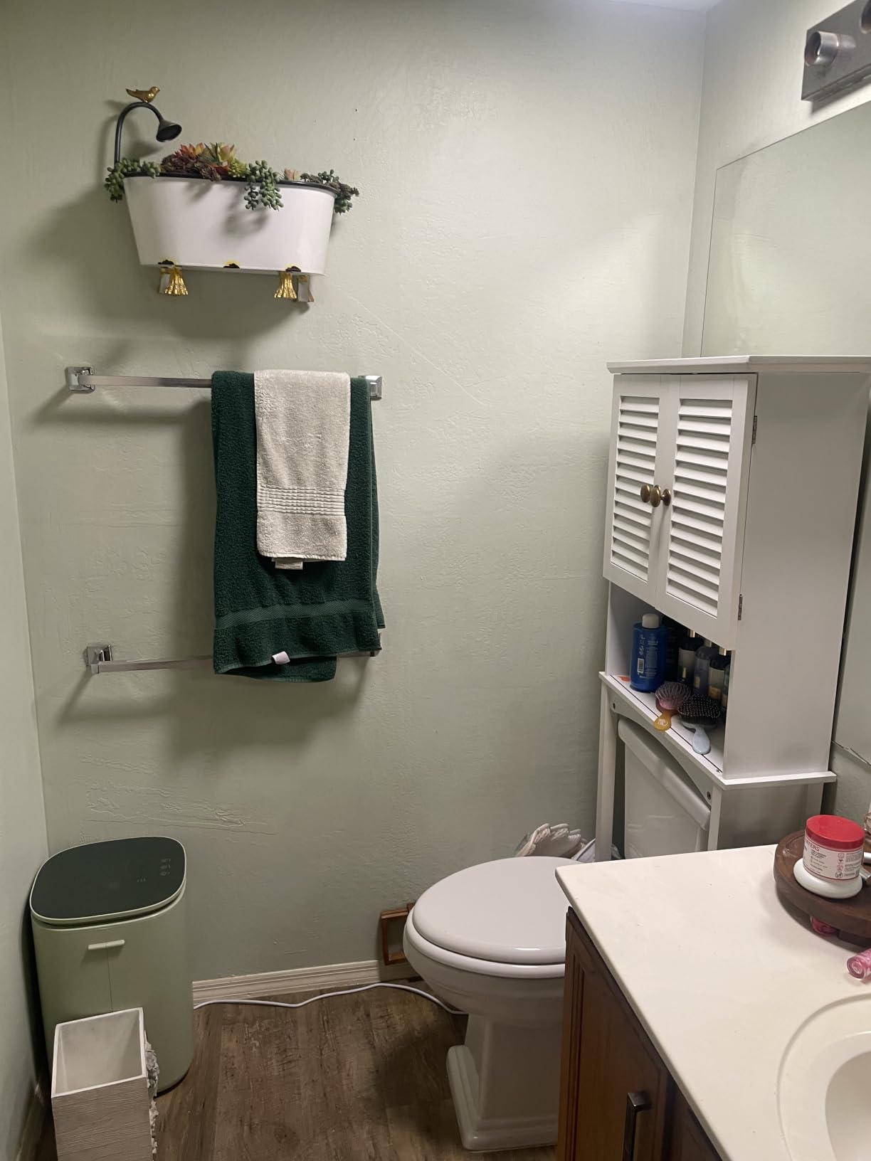 Fitop Bathroom Exhaust Fan with Light, Fits 9.45 Inch Opening, 120 CFM, Quiet 1.2 Sones, Remote Control, 7 RGB Mood Lighting, 1300LM LED, 3CCT & Night Light, No Attic Access Install, ETL customer photo 1