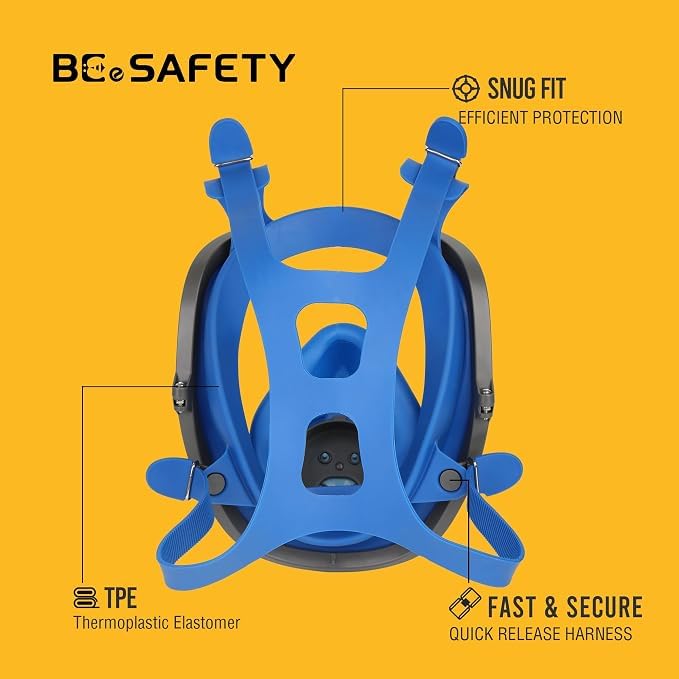 Full Face Respirator Mask with 2 A1 Organic Vapor Filters & 8 P2 Dust Filters, RF-610 Reusable Respirator for Dust,Gas,Painting, Resin, Chemical,Sanding, Renovation customer photo 1