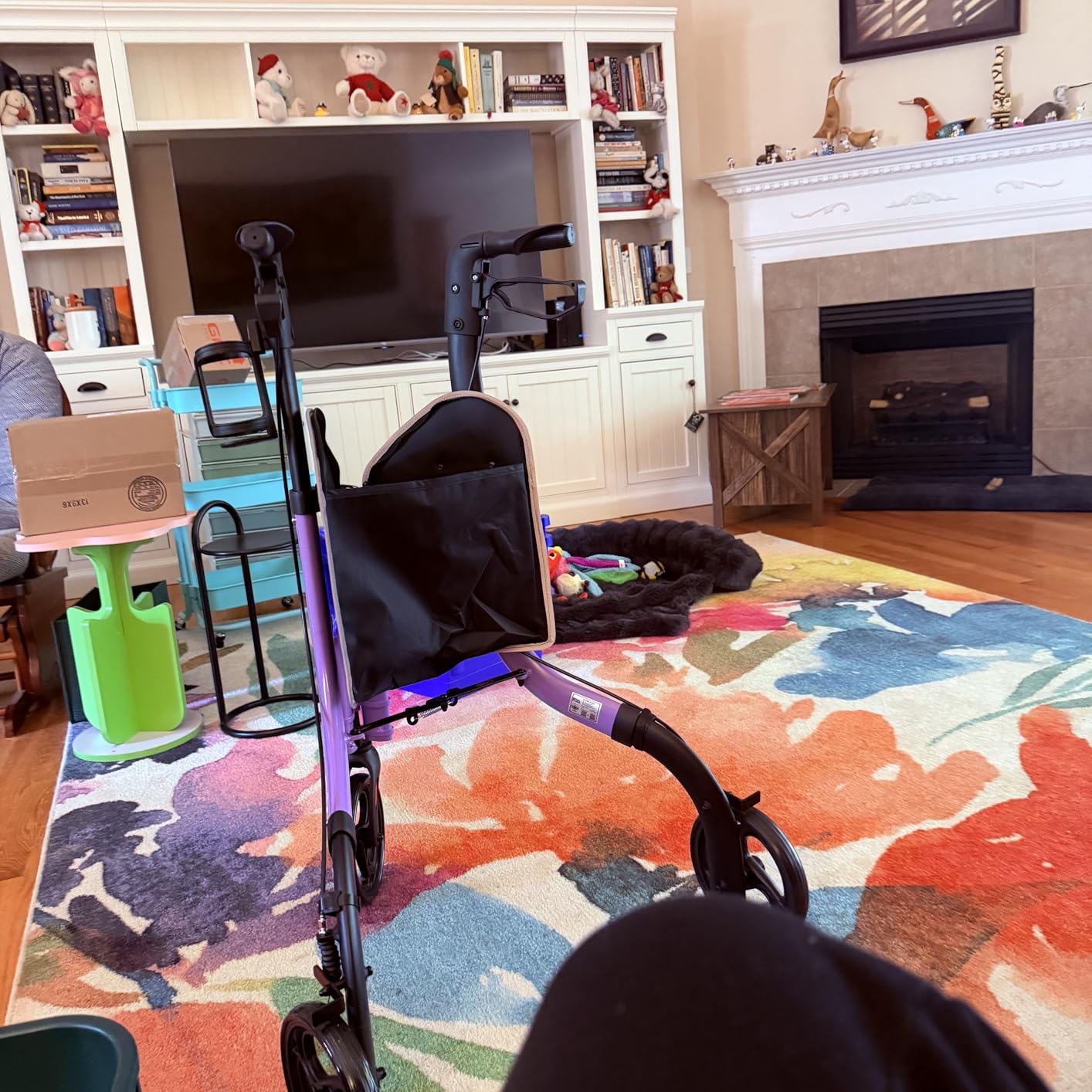 HOMLAND Foldable 3 Wheel Walkers for Seniors, Lightweight 10.4 lb customer photo 1