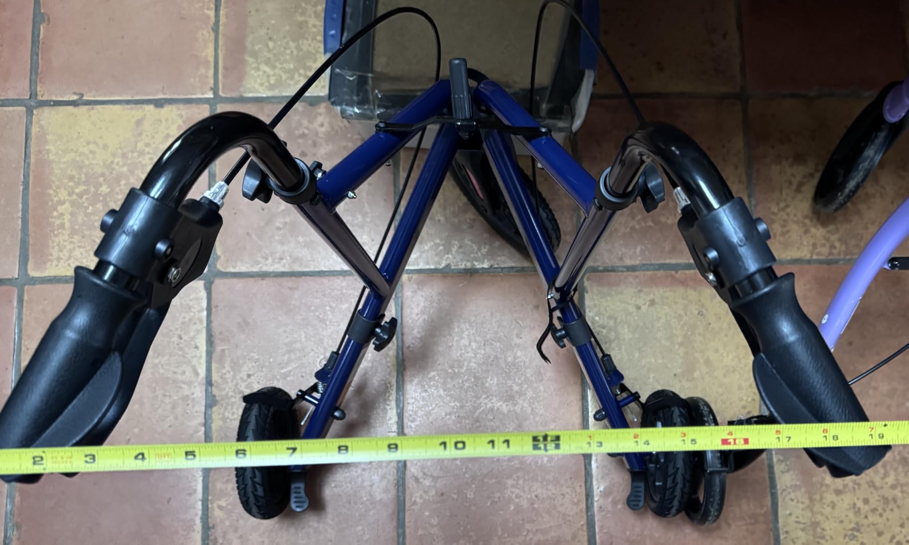 HOMLAND Foldable 3 Wheel Walkers for Seniors, Lightweight 10.4 lb customer photo 2