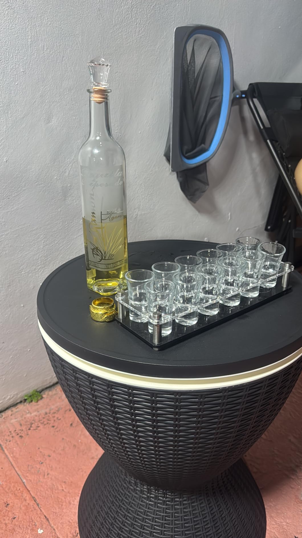 EFU Cooler Tables, 10 Gallon Cooler Bar Tables, Keeps Cold 12H | Multi-Functional Outdoor Cool Bar for Drinks Beer & Wine, with Drain Plug, Patio Furniture for Backyard, Pool, BBQ, Party customer photo 1