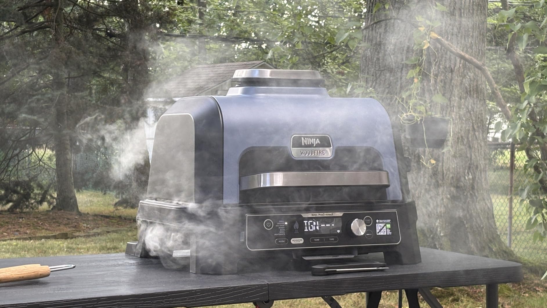 Ninja Woodfire ProConnect Premium XL Outdoor Grill & Smoker, Black & Gold customer photo 1