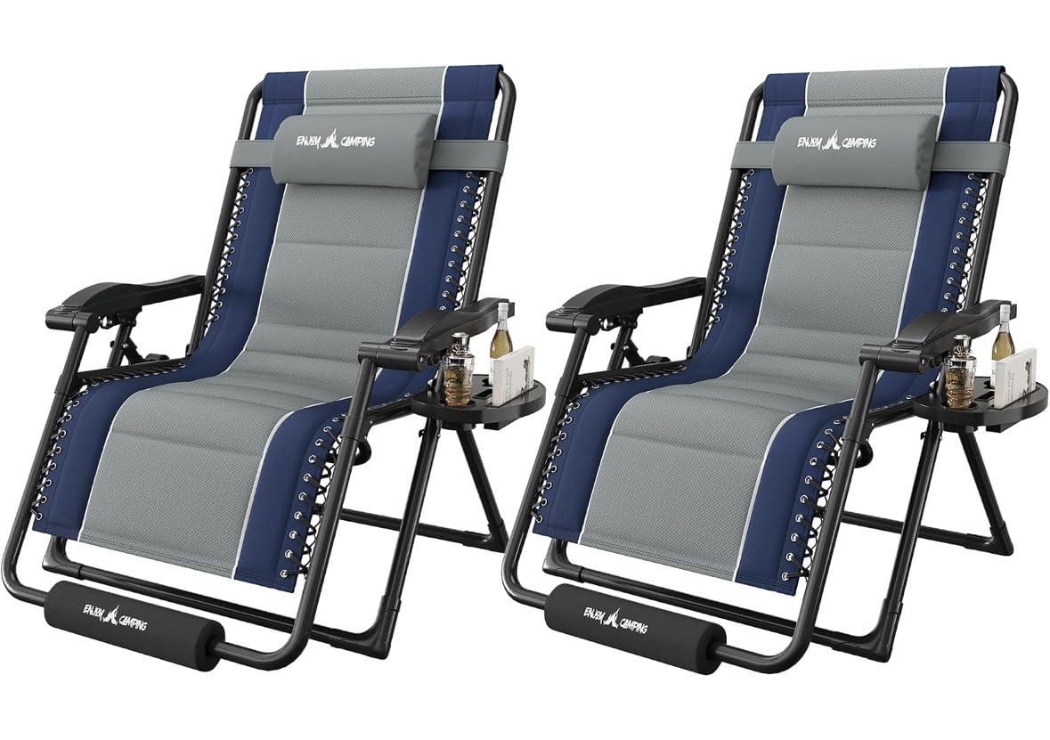 Amopatio Oversized Padded Zero Gravity Chairs Reclining Patio Lounge Chair | 29