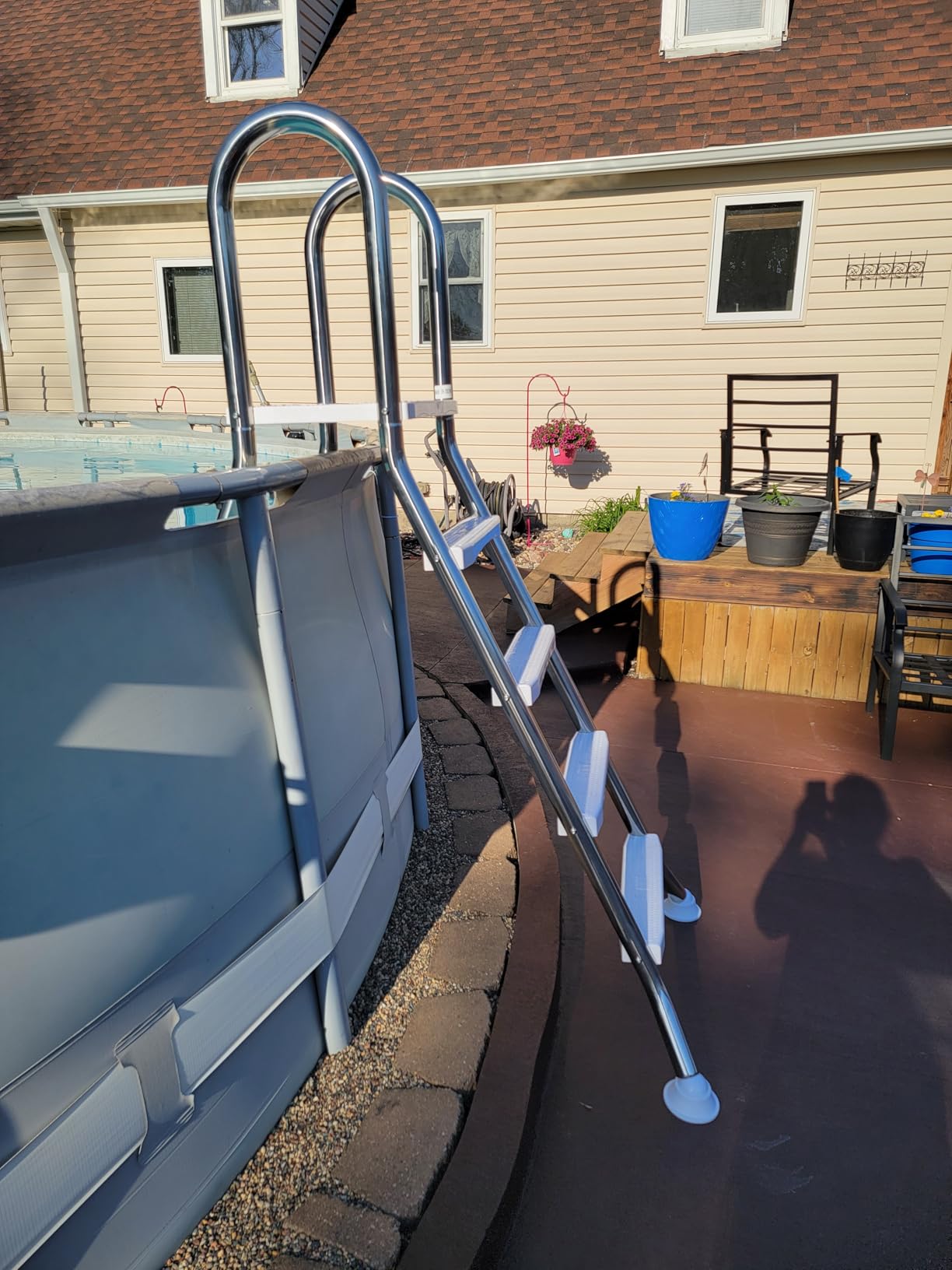 IRONMAX Above Ground Pool Ladder for 55