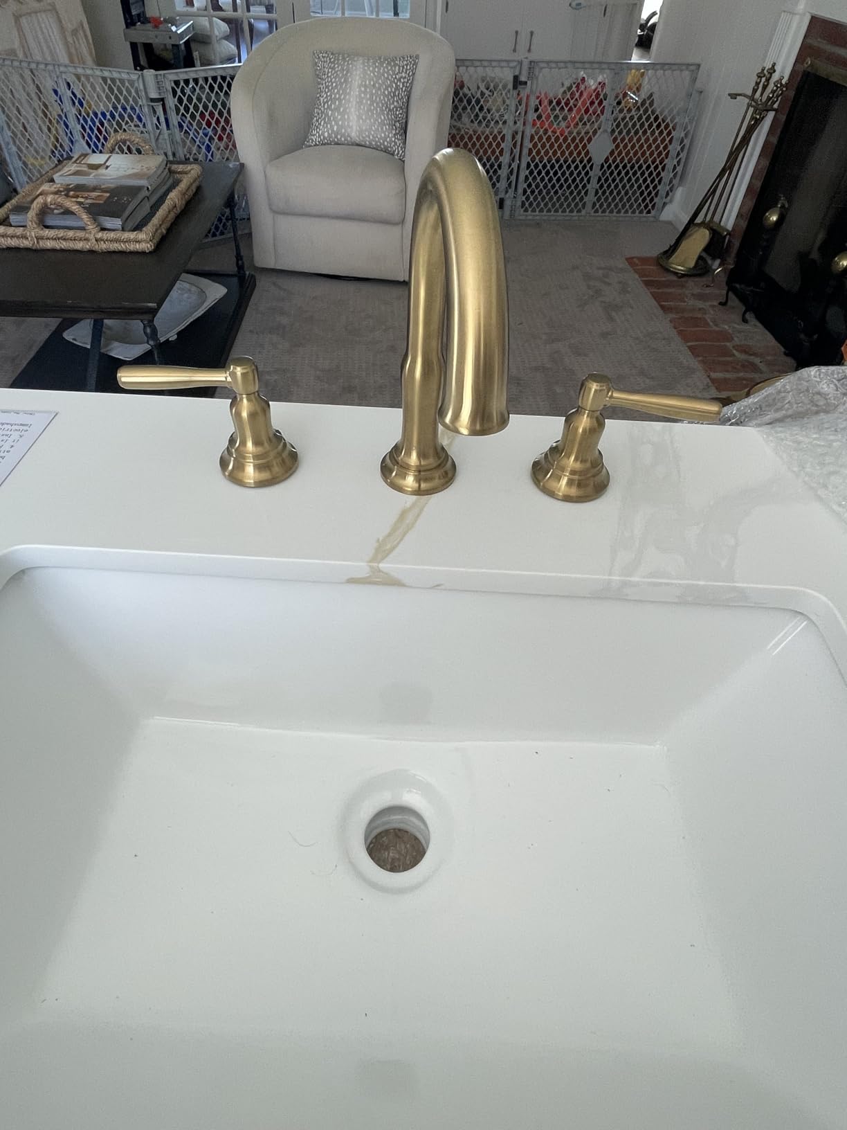 Delta Roe Chrome Bathroom Faucet 3 Hole, 8 Inch Widespread Bathroom Sink Faucet for Vanity, Push-Pop Drain Assembly, Chrome 35985LF customer photo 1