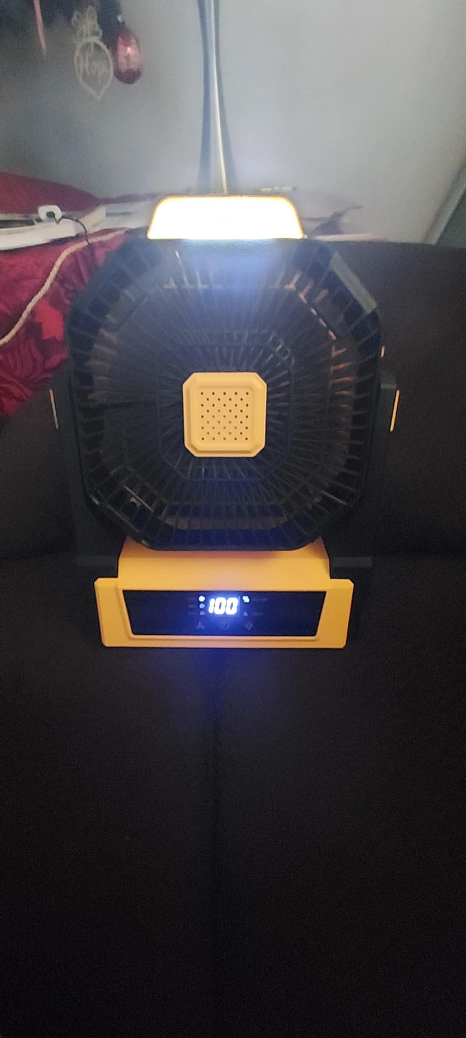 KopBeau Portable Camping Fan, 20000mAh Battery Operated Tent Fan with Light customer photo 2