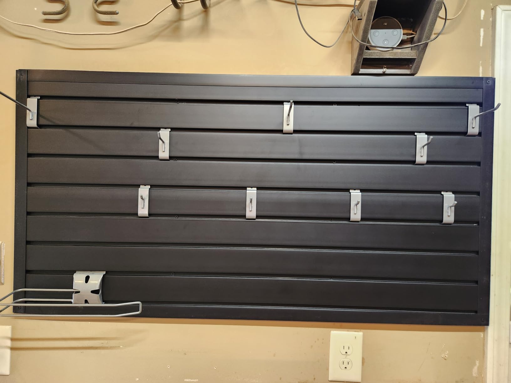 PVC Slat Wall Paneling 4x8 ft, Black Slatwall Panel for Storage customer photo 2