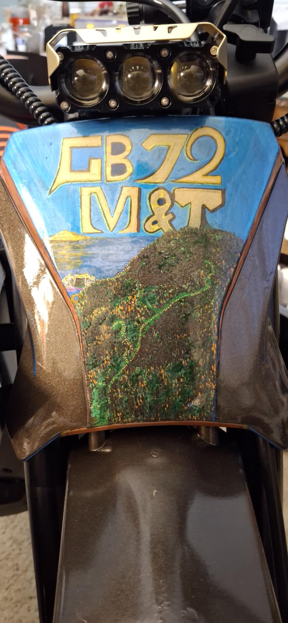 V58 Electric Dirt Bike, 5500W Peak Mid-Drive Motor & 276NM, 52+ MPH Max Speed & 5-Gears Electric Motorcycle with 52V 30Ah Long Battery, Hydraulic Brakes Off-Road EBike customer photo 1