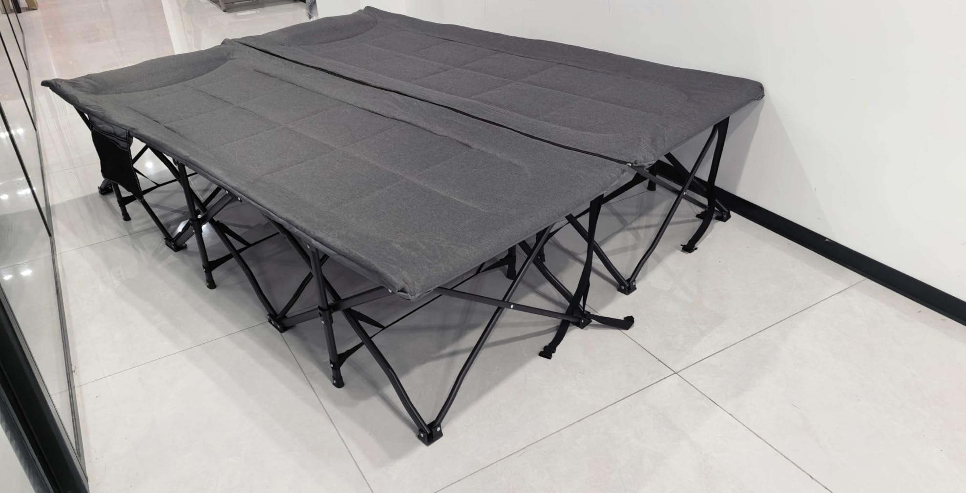 RedSwing 2 Person Camping Cot for Adults, Grey, 59