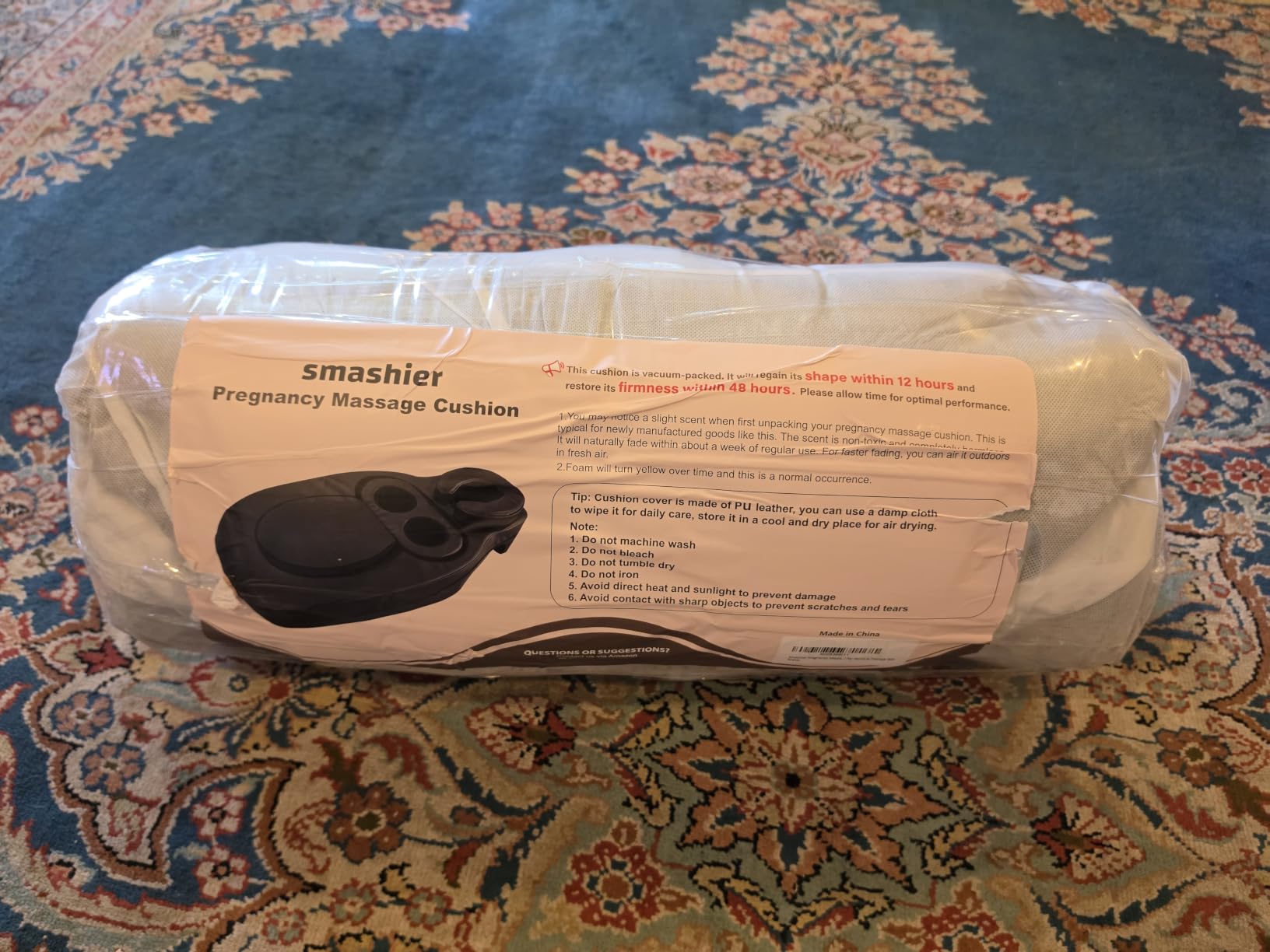 Pregnancy Massage Cushion & Headrest - Release Lower Back Pain customer photo 1