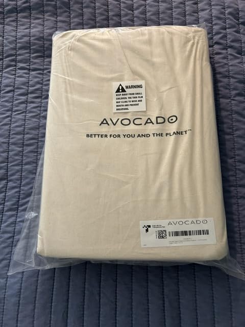 Avocado Organic Waterproof Mattress Protector, Washable Noiseless Fitted Cover, GOTS Certified, Greenguard, PFAS-Free, Plant-Based Moisture Barrier, Organic Cotton customer photo 2
