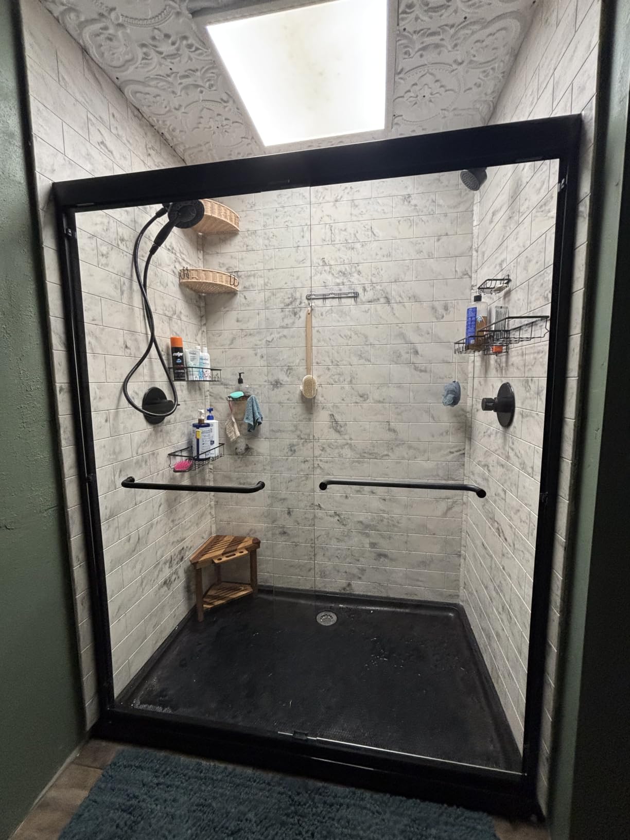 Sliding Glass Shower Door, 56-60