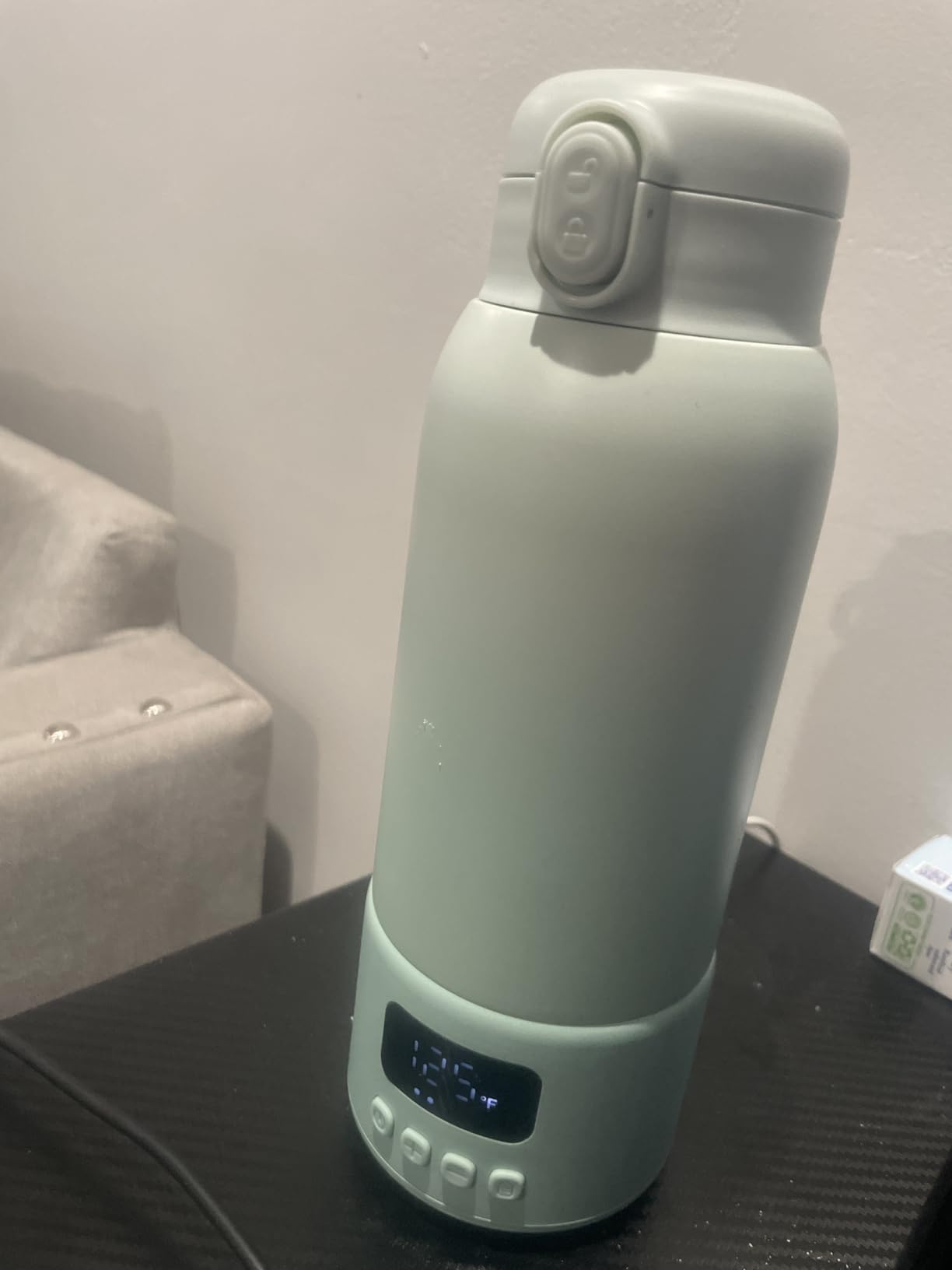 Portable Bottle Warmer for Travel, Fast Heating for Breast Milk & Water, 17oz, Long‑Lasting Battery, 316 Stainless Steel, 6H Keep Warm, Portable Milk Warmer for On‑the‑Go & Night Feedings customer photo 1