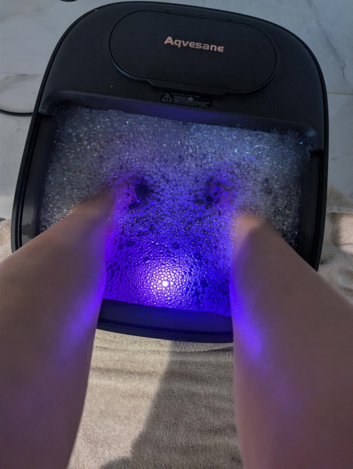 Collapsible Foot Bath with Remote, Temp Control (Matte Grey) | Foot Spa Bath Massager with Heat, Bubble, 3 Pedicure Attachments, Feet Soaking Tub for Stress Relief customer photo 2