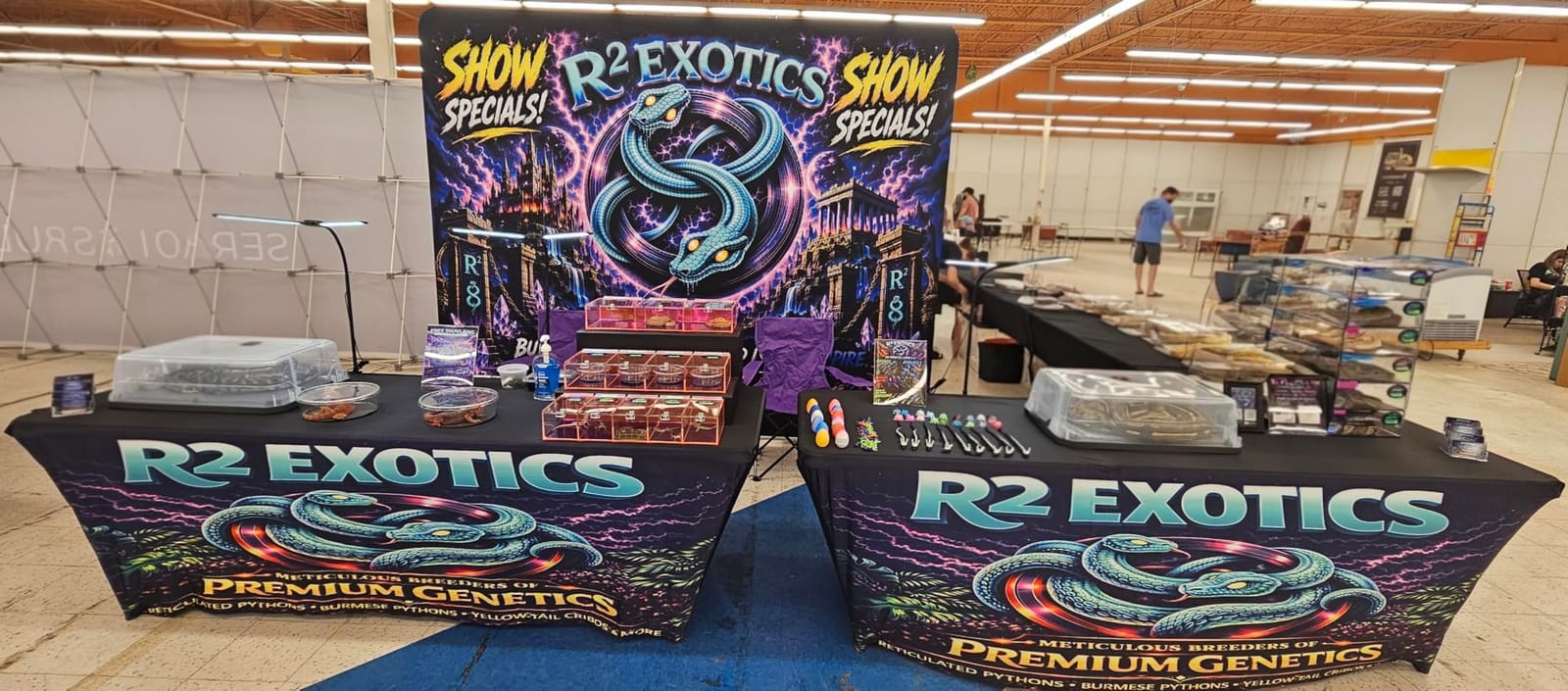 3-Panel Tension Fabric Display Backdrop for Trade Show Booth Display, Custom Step and Repeat Banner Stand Sign Holders for Tradeshow, Business, Weddings & Events (Frame+Banner,10x8FT) customer photo 2