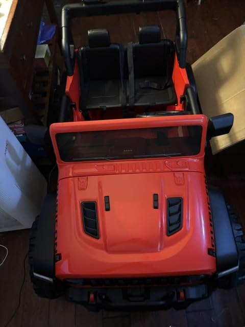 First Ride On 24V 2 Seater Ride on Car for Kids, Licensed Jeep Wrangler Rubicon Large Electric Car, Ride on Jeep Vehicle with 14.5