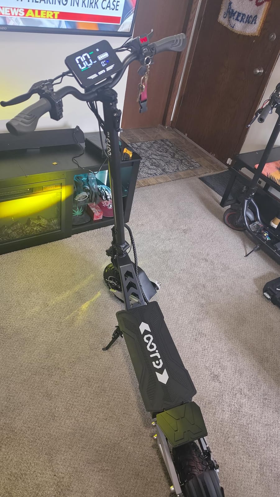 T10 Electric Scooter for Adults, 48V 18AH Battery Up to 46 Miles Long Range & Powerful Motor, 31 MPH Max Speed, 11 Inch All-Terrain Tires Folding Commuter E Scooter with Dual Suspension & LCD Display customer photo 2