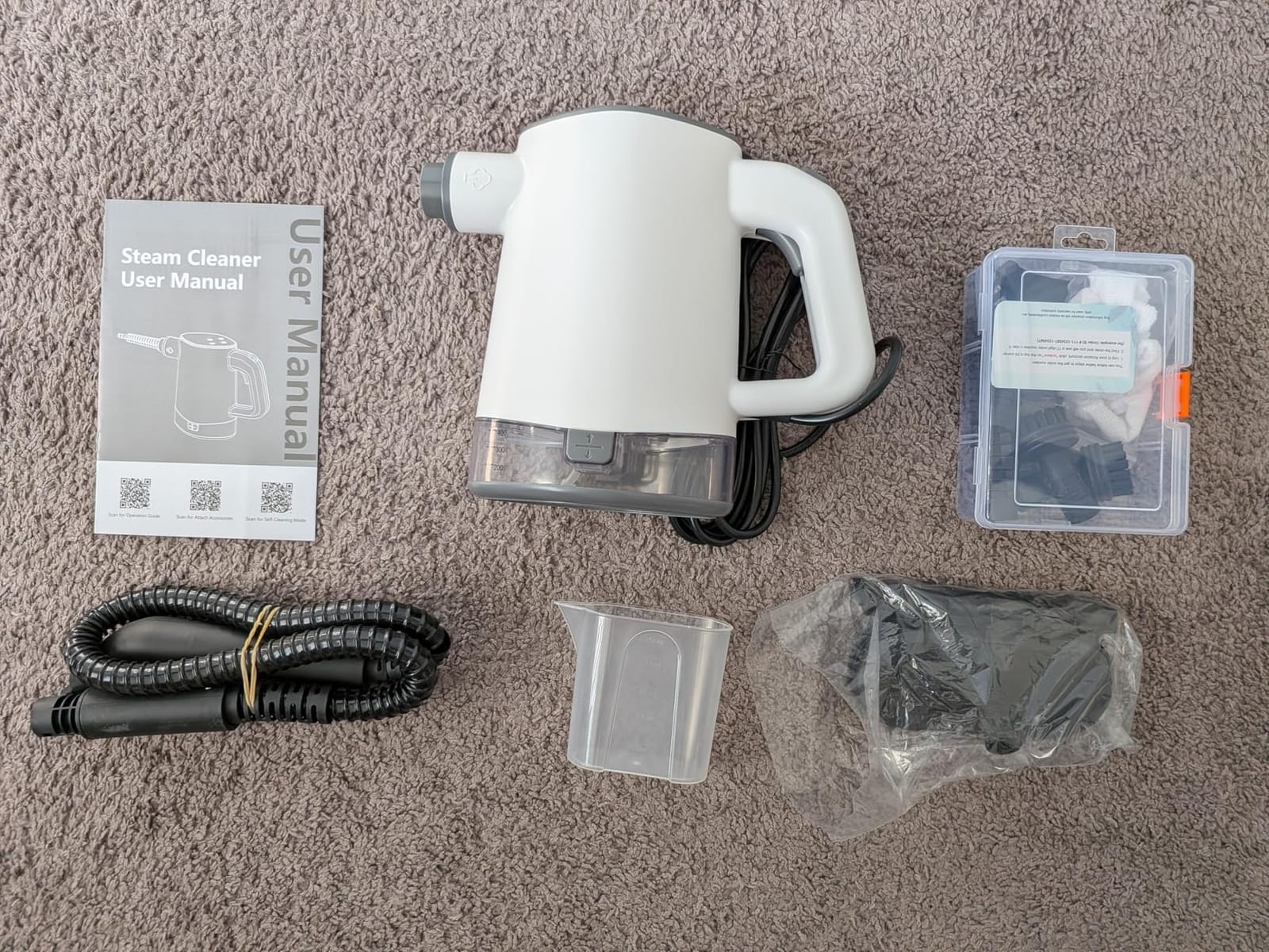 14 IN 1 Steam Cleaner Mop, Handheld Steamer Cleaning for Home, 1.6L Tank | 2500W High pressure steam cleaner for car tile grout floor all surface cleaning, 15S Fast heat-up, 27PCS Accessories customer photo 1