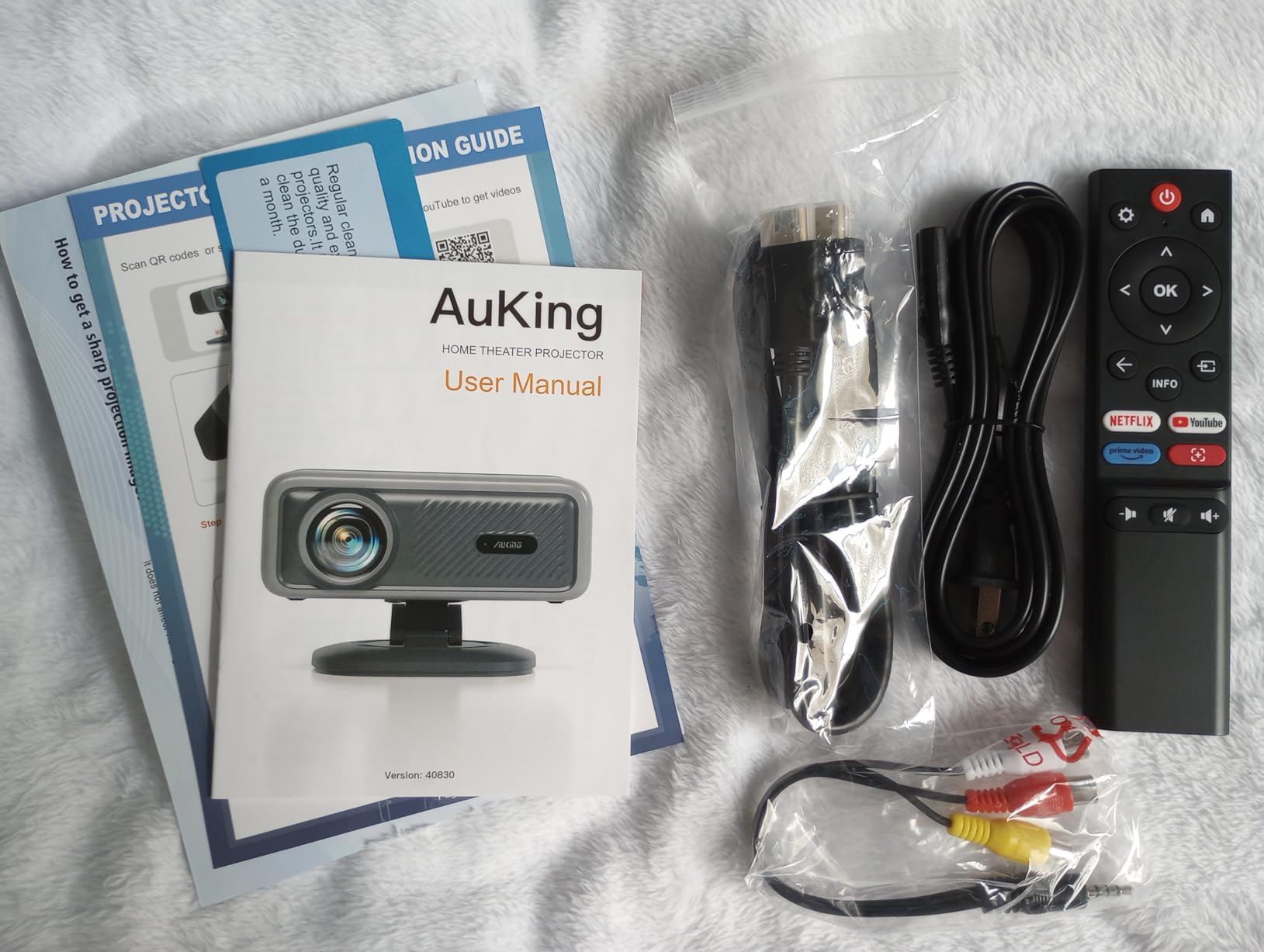 AuKing 4K Projector with 4600 ANSI & 60W Dolby Audio, WiFi and Bluetooth customer photo 1