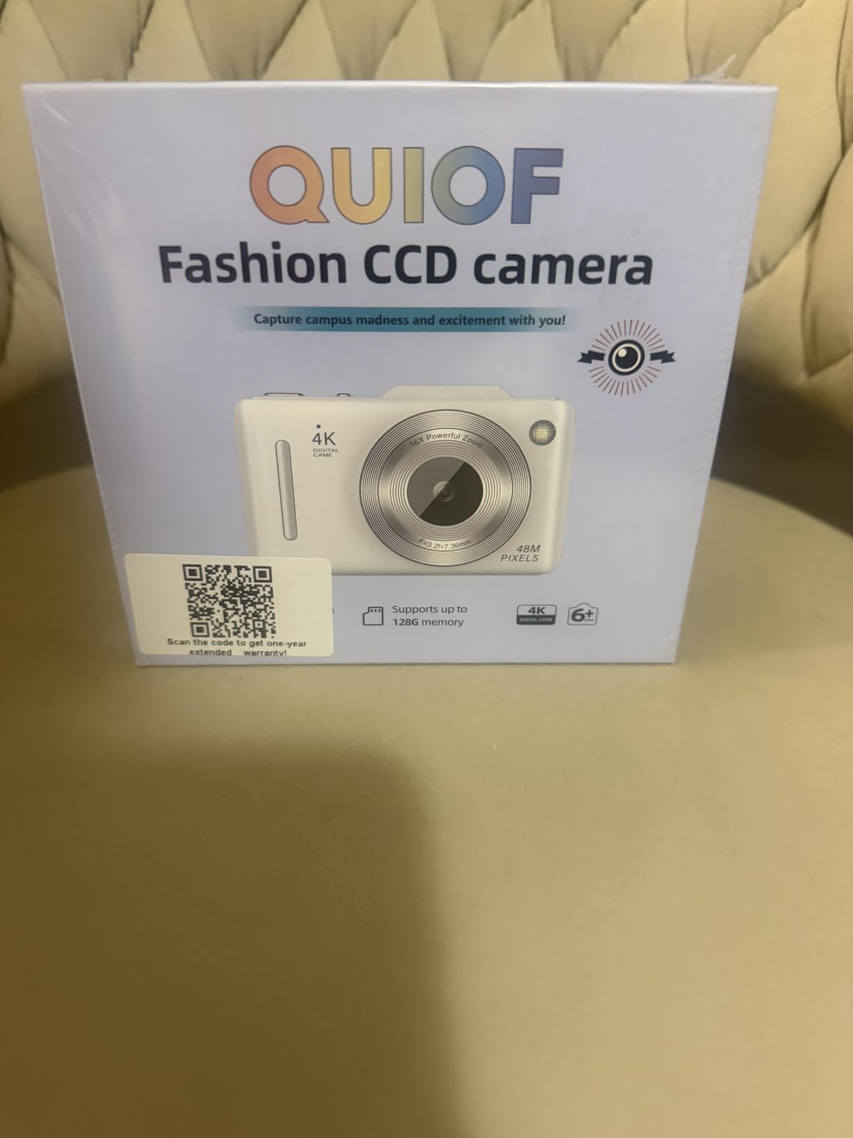 Digital Camera 4K for Kids-48MP Autofocus Vlogging Camera with 32GB Card, 16X Zoom, Anti-Shake, Compact Point and Shoot Camera for Teens Beginners, Birthday Gift Black customer photo 1