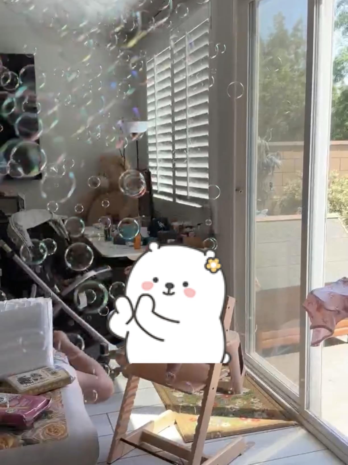 SHCKE Bubble Machine with Remote Control, Auto Rotation & 11 RGB Lights customer photo 1