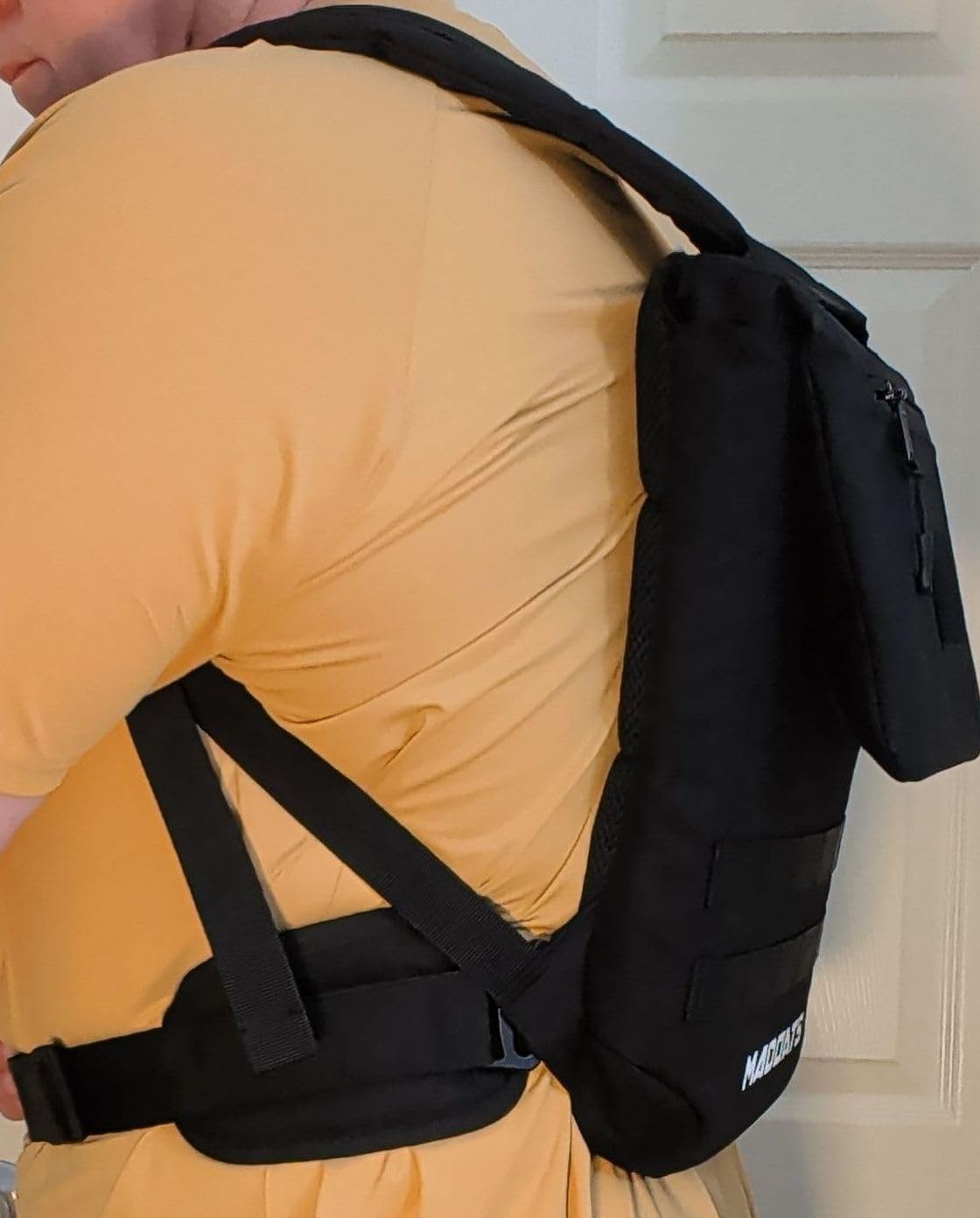 Rucking Plate Carrier With Ergonomic And Stable Carrying System | For 10x12 Inch Weight Plates | 30 lbs Max | 1000D Nylon customer photo 1