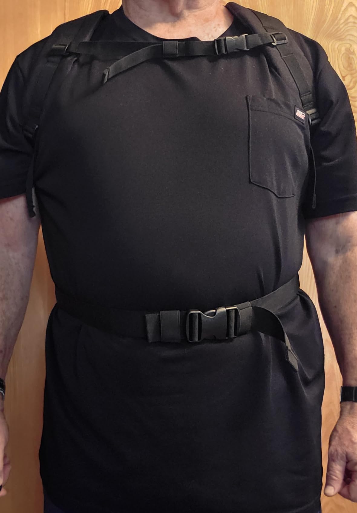 Rucking Plate Carrier With Ergonomic And Stable Carrying System | For 10x12 Inch Weight Plates | 30 lbs Max | 1000D Nylon customer photo 2