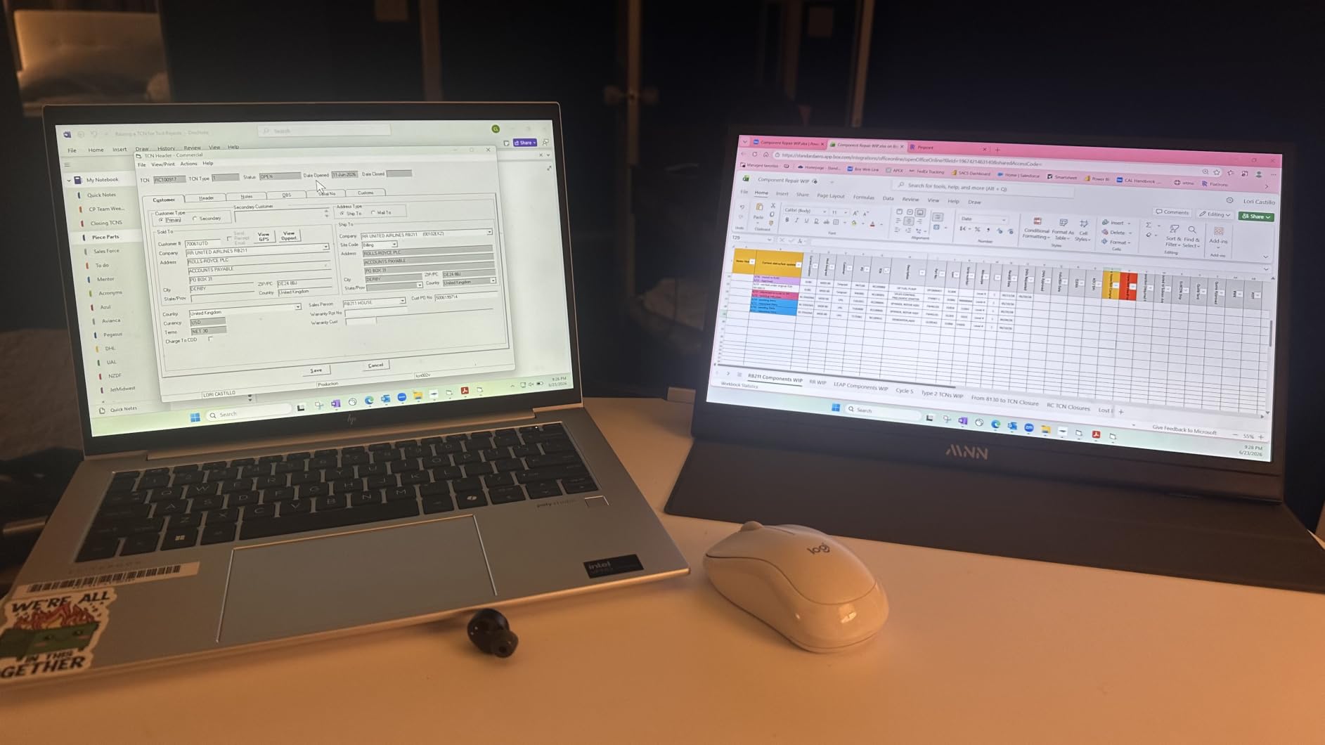 Sweetcrispy Overbed Table, Adjustable Rolling Desk, Mobile Standing Desk customer photo 2