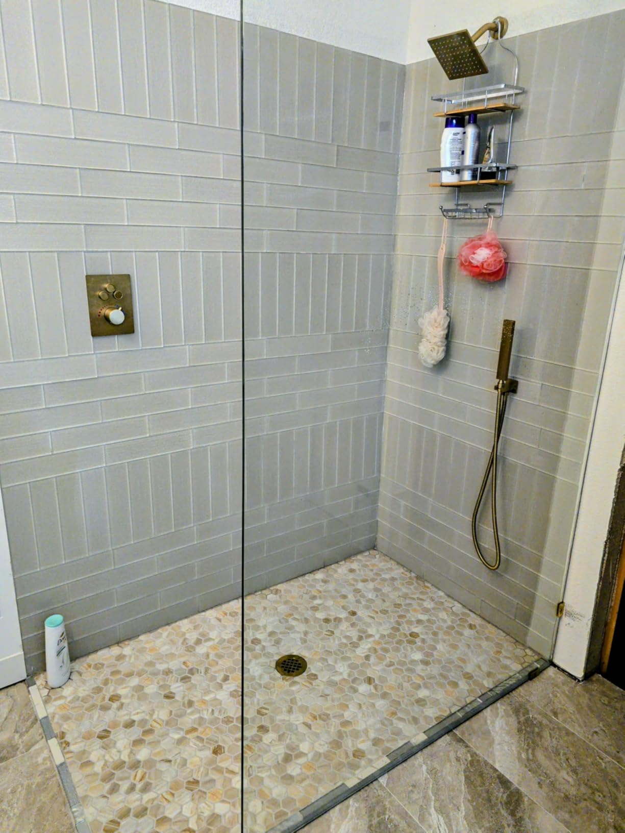 Thermostatic Dual Shower Head System Polished Chrome Rainfall Shower Faucet | 12-Inch Ceiling Rainfall Shower + Wall Mount 6