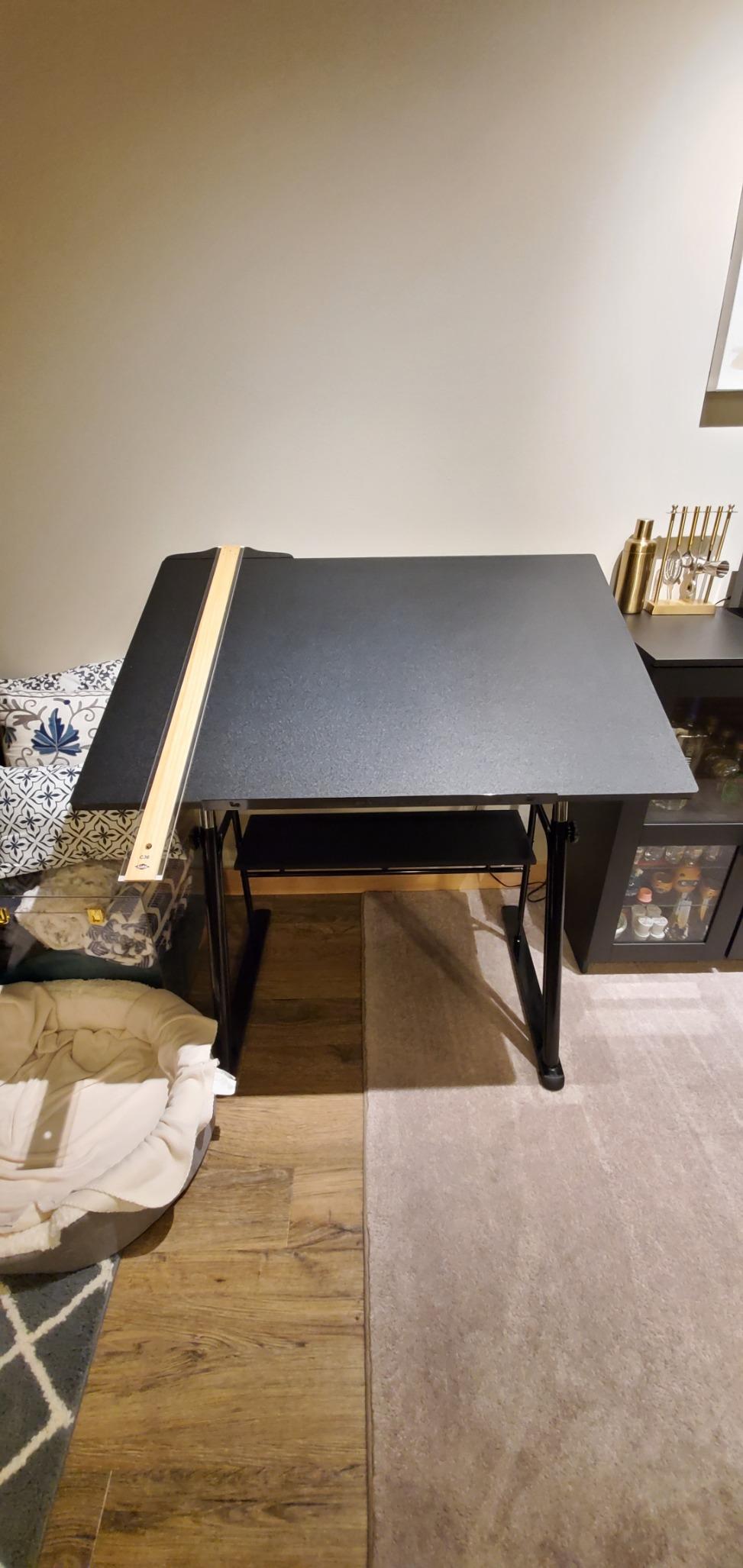 Studio Designs Zenith Drafting Light Table with Built-in Artograph® LED Light Pad, Adjustable Height & Angle Glass Drafting Desk, Modern Artist Workstation for Drawing, Tracing, Drafting & Design customer photo 2
