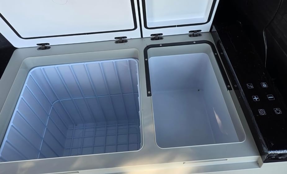 Feelfunn 12V Refrigerator 61QT Dual Zone Portable Freezer, Black customer photo 2
