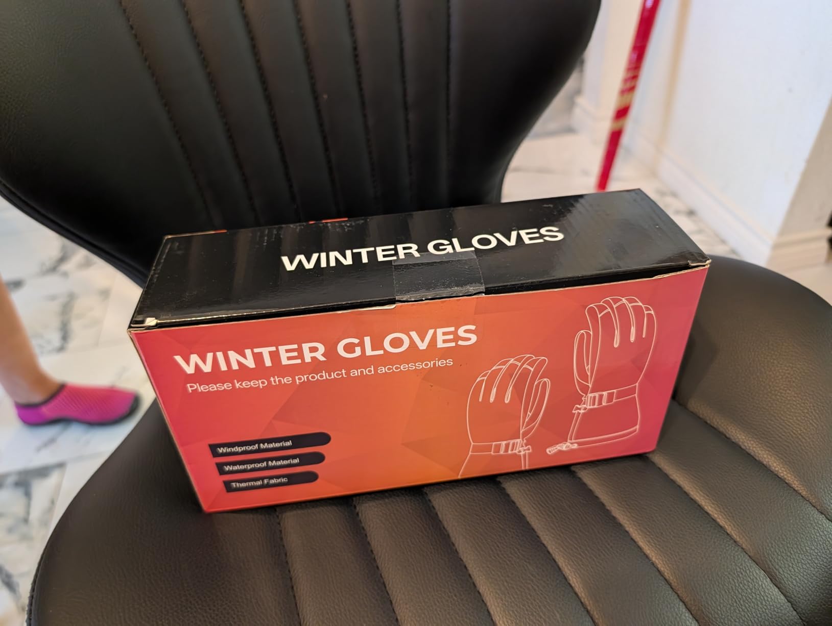 Heated Gloves for Men Women, Upgraded Electric Rechargeable Hand Warmer Ski Gloves with Touchscreen, Waterproof Winter Thermal Gloves for Outdoor Skiing Snowboarding Hunting Hiking customer photo 1