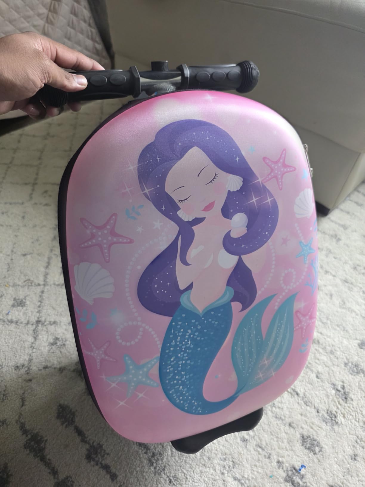 2 in 1 Ride-on Luggage with 20 L Capacity, Foldable & Lightweight, Ages 5-12 customer photo 1