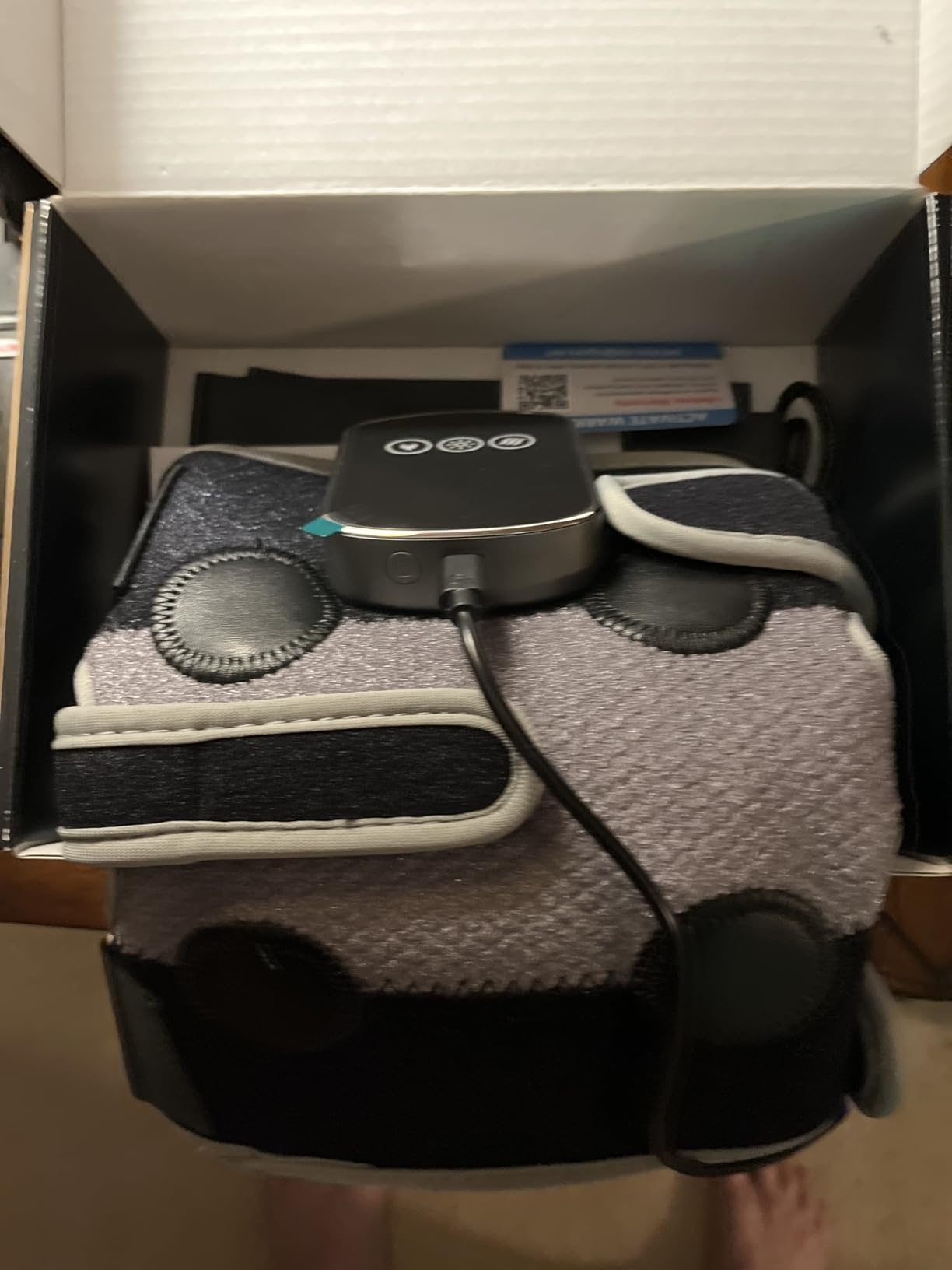 Knee Massager with 5 Heat and Red Light Therapy, Cordless Heated Knee Brace customer photo 2