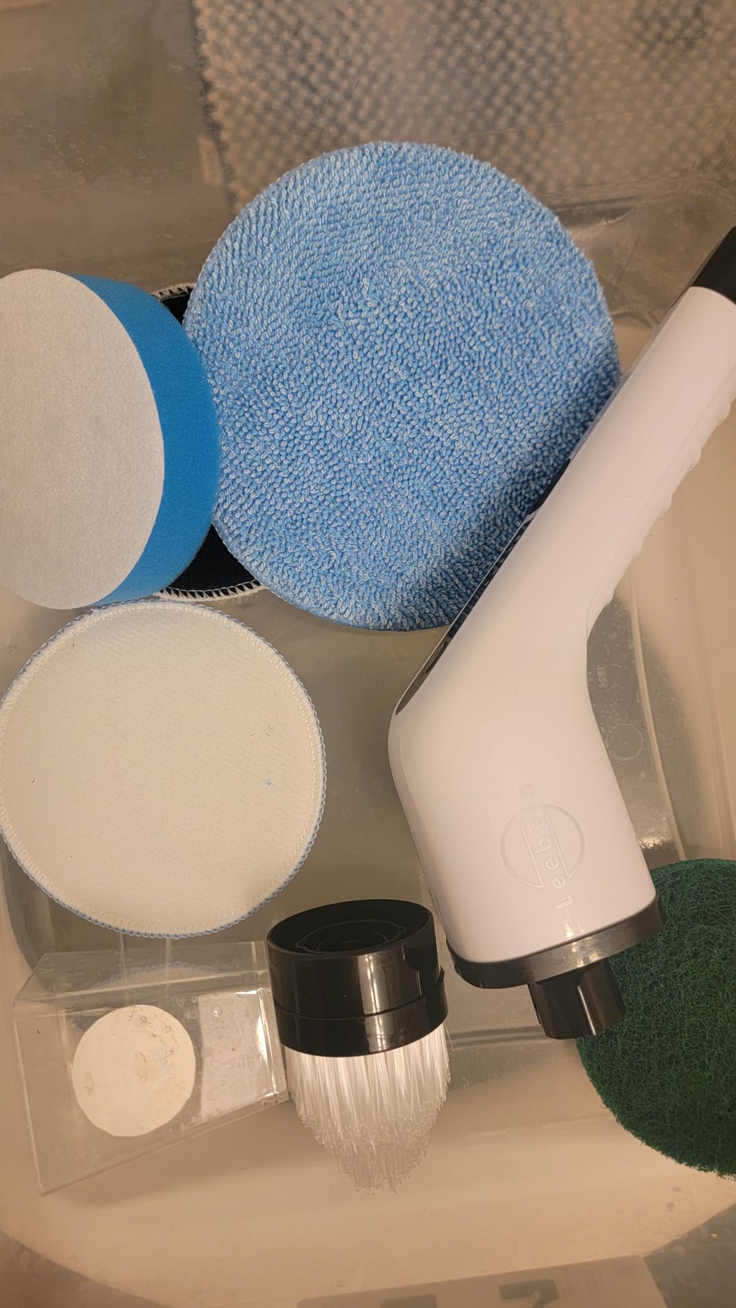 Electric Spin Scrubber, Cordless Cleaning Brush for Bathroom, Home | 8 Replaceable Brush Heads, 90Min Runtime, 54 Inch Long Handle, IPX7 Waterproof, 2 Speeds for Bathroom Cleaner customer photo 1